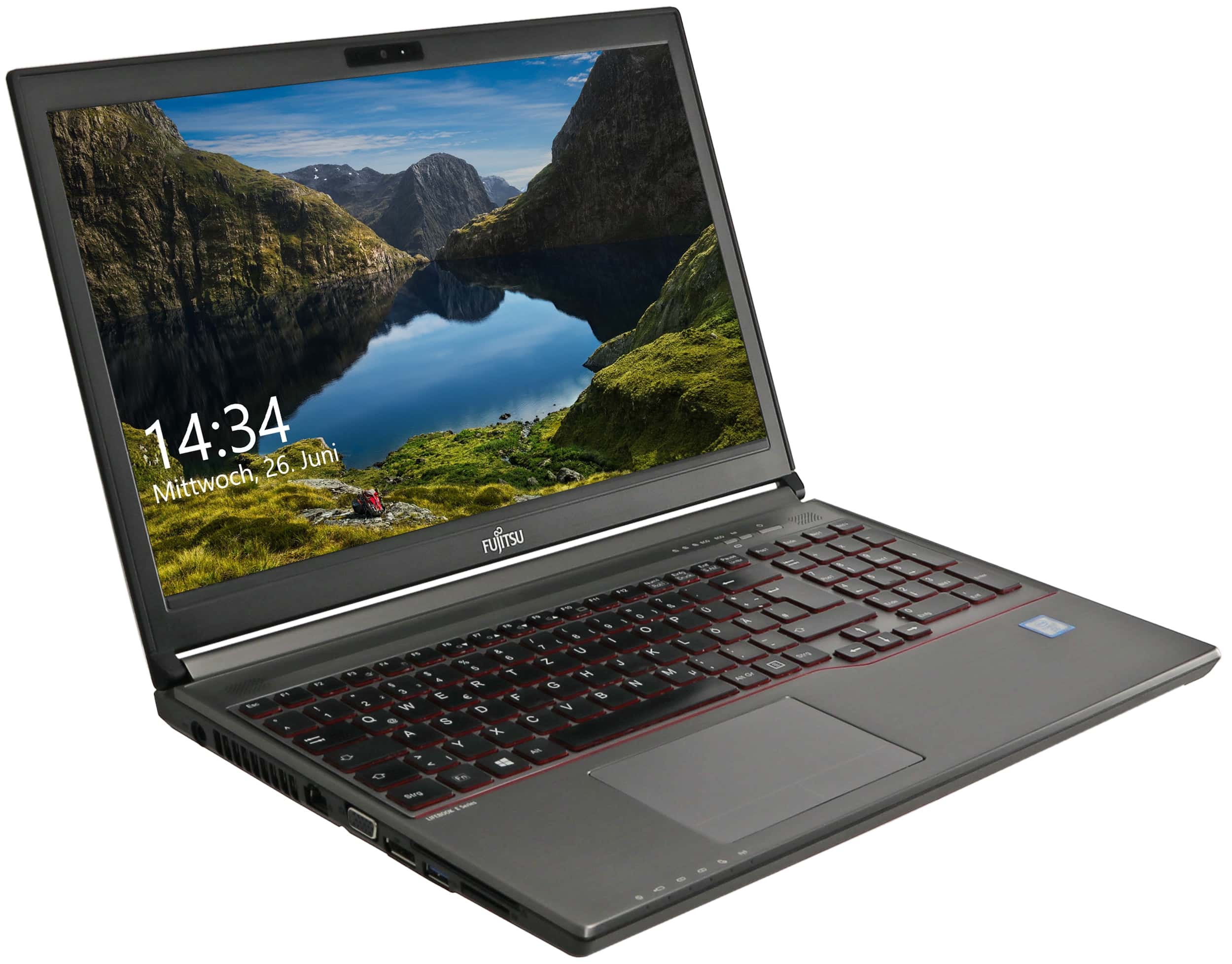 FUJITSU Notebook Lifebook E756, 39,62 cm (15,6"), i7, 8GB, 256GB, DVD, Win10Pro, gebraucht