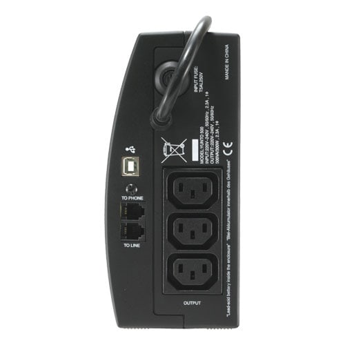 ONLINE USV Yunto 500, 300 W, 500 VA, USB, LAN, 3x Kaltgeräteausgang