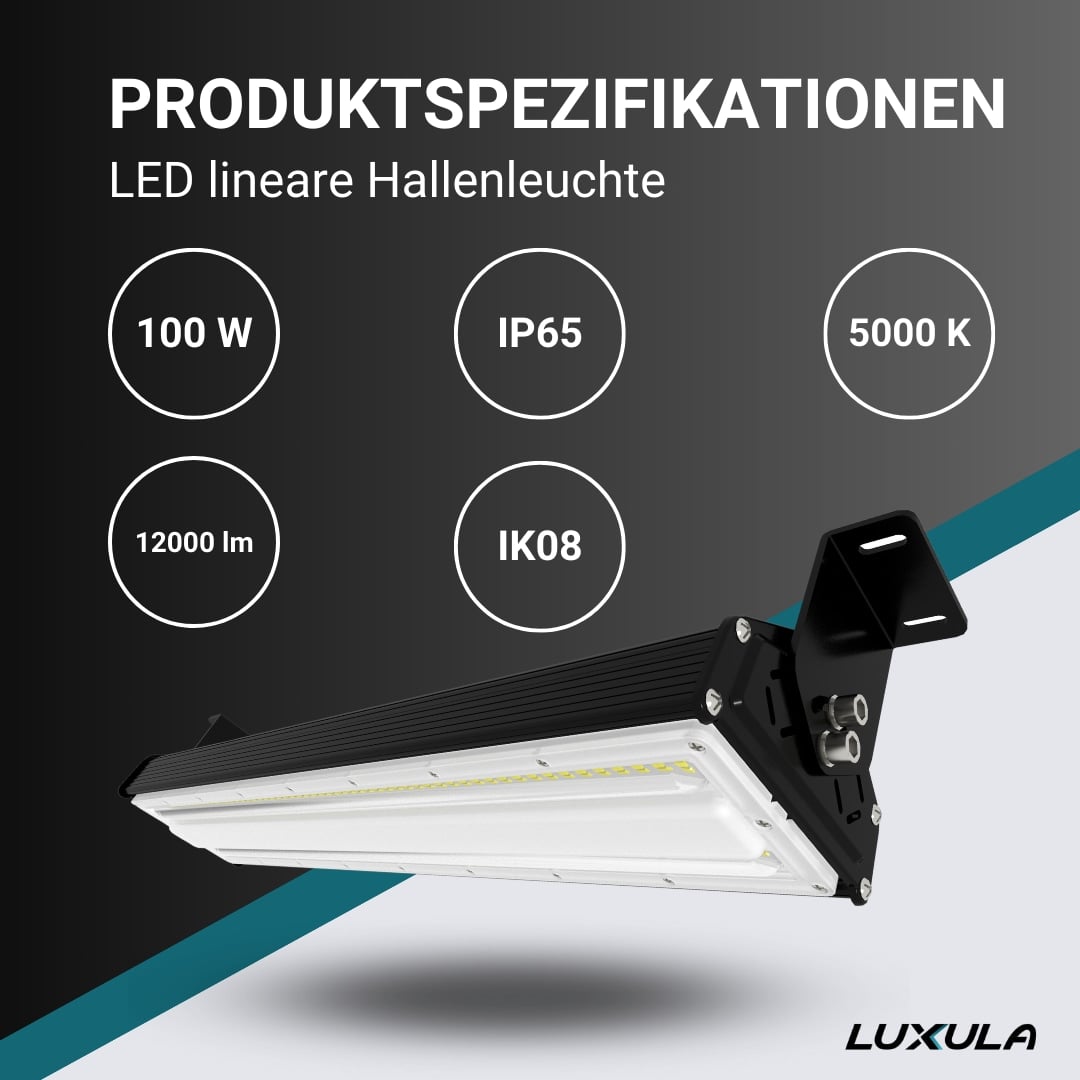 LUXULA LED-HighBay-Leuchte, neutralweiß, EEK: E, 100 W, 12000 Lm, 5000 K