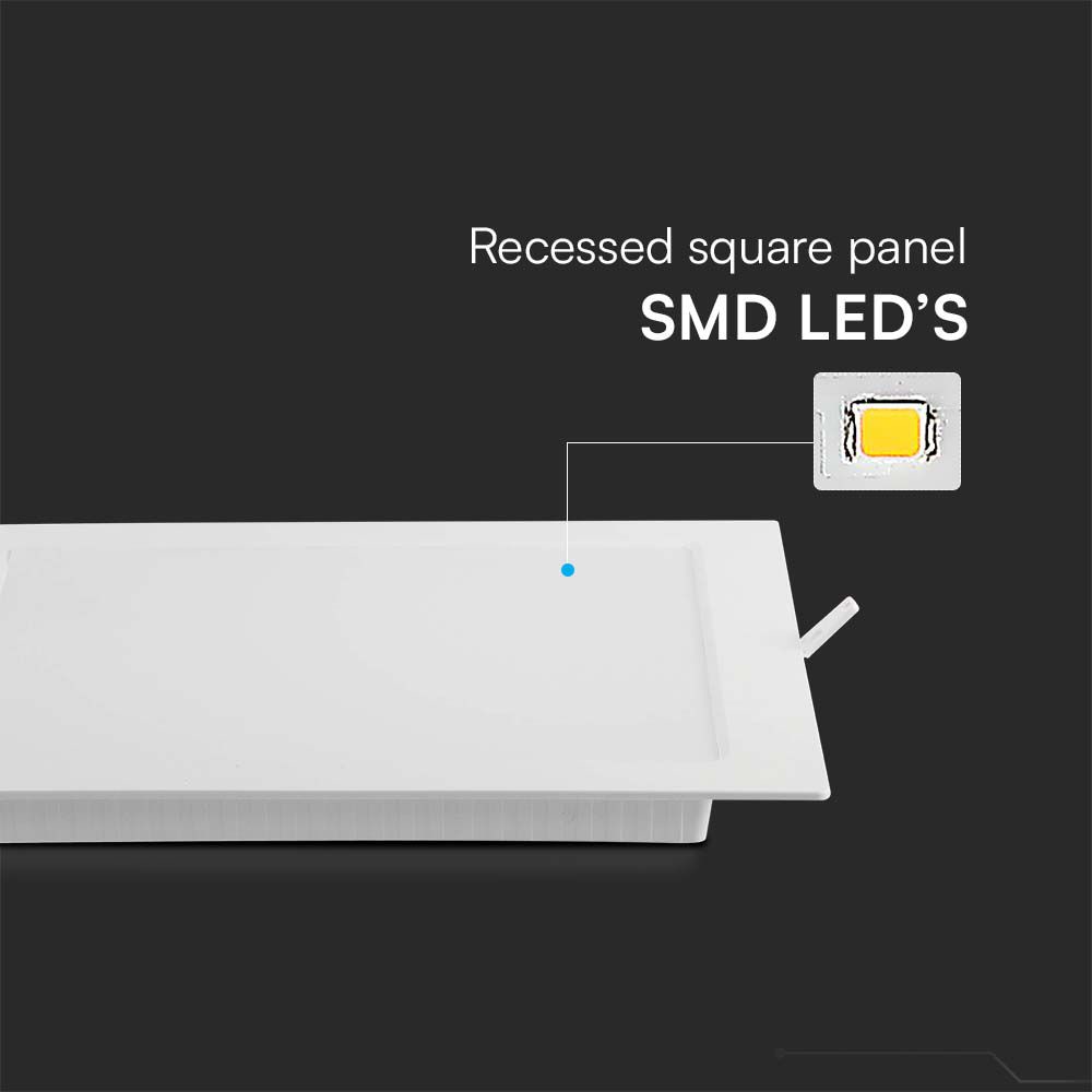 V-TAC LED-Einbauleuchte VT-61003, EEK: E, 3 W, 330 lm, 3000 K, weiß