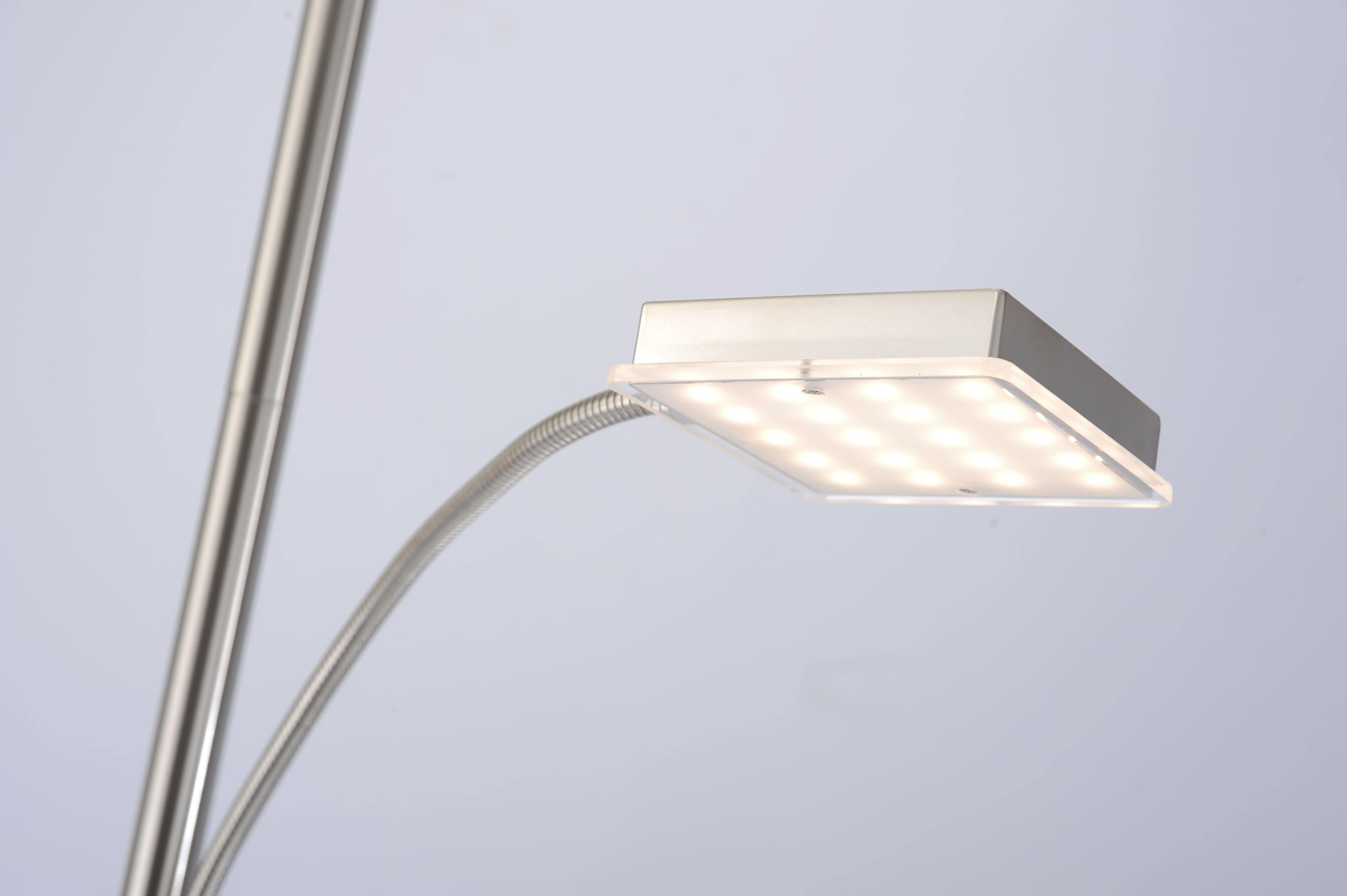 JUST LIGHT LED-Stehleuchte 11710-55 stahl, 26 W, 2900 lm, 3000 K