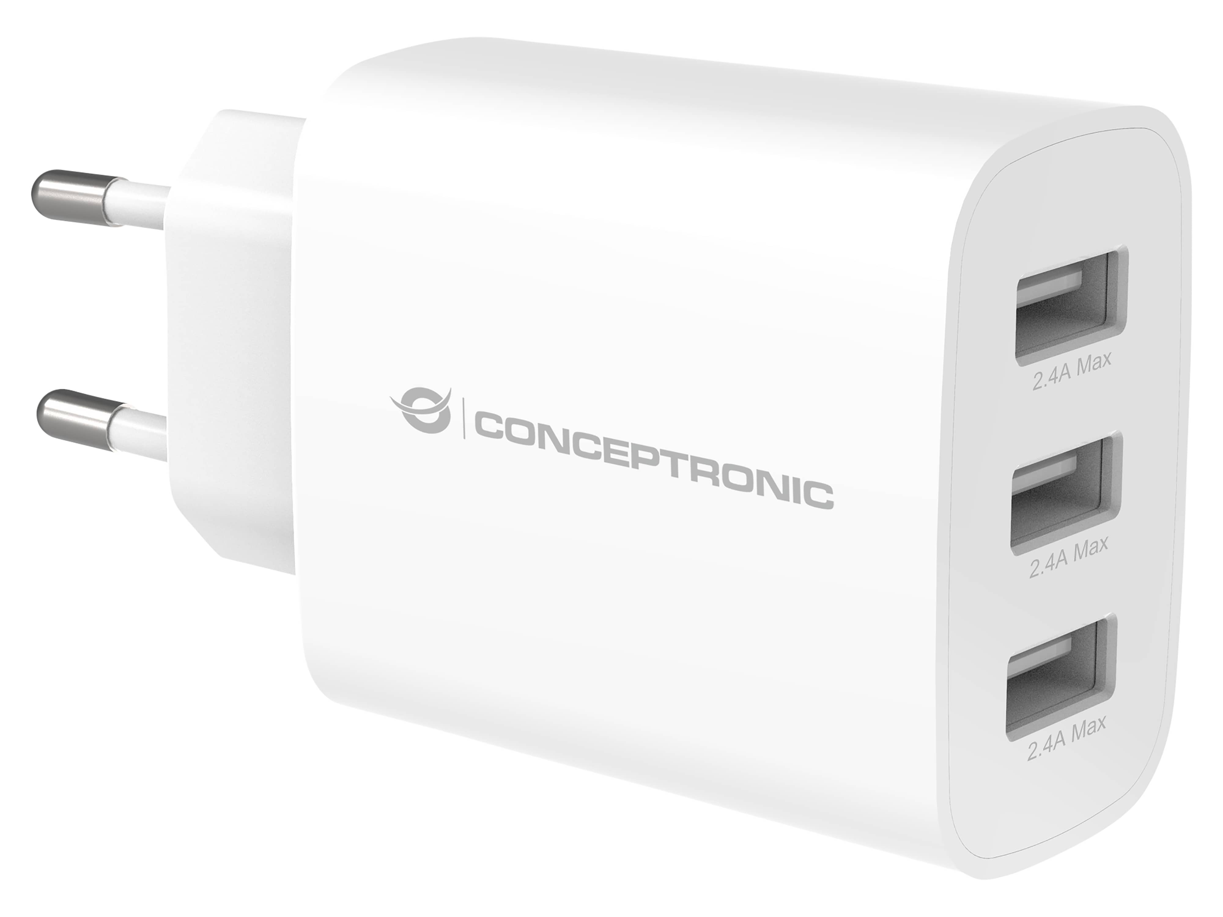 CONCEPTRONIC USB-Ladegerät ALTHEA13W 3x USB-A 30W