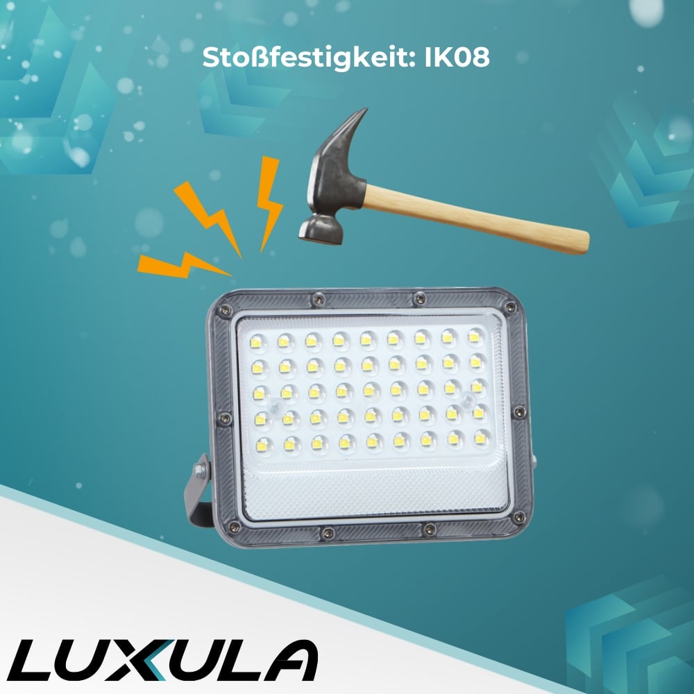 LUXULA LED-Fluter, EEK: E, 30W, 3900lm, 4000K, IP65, grau