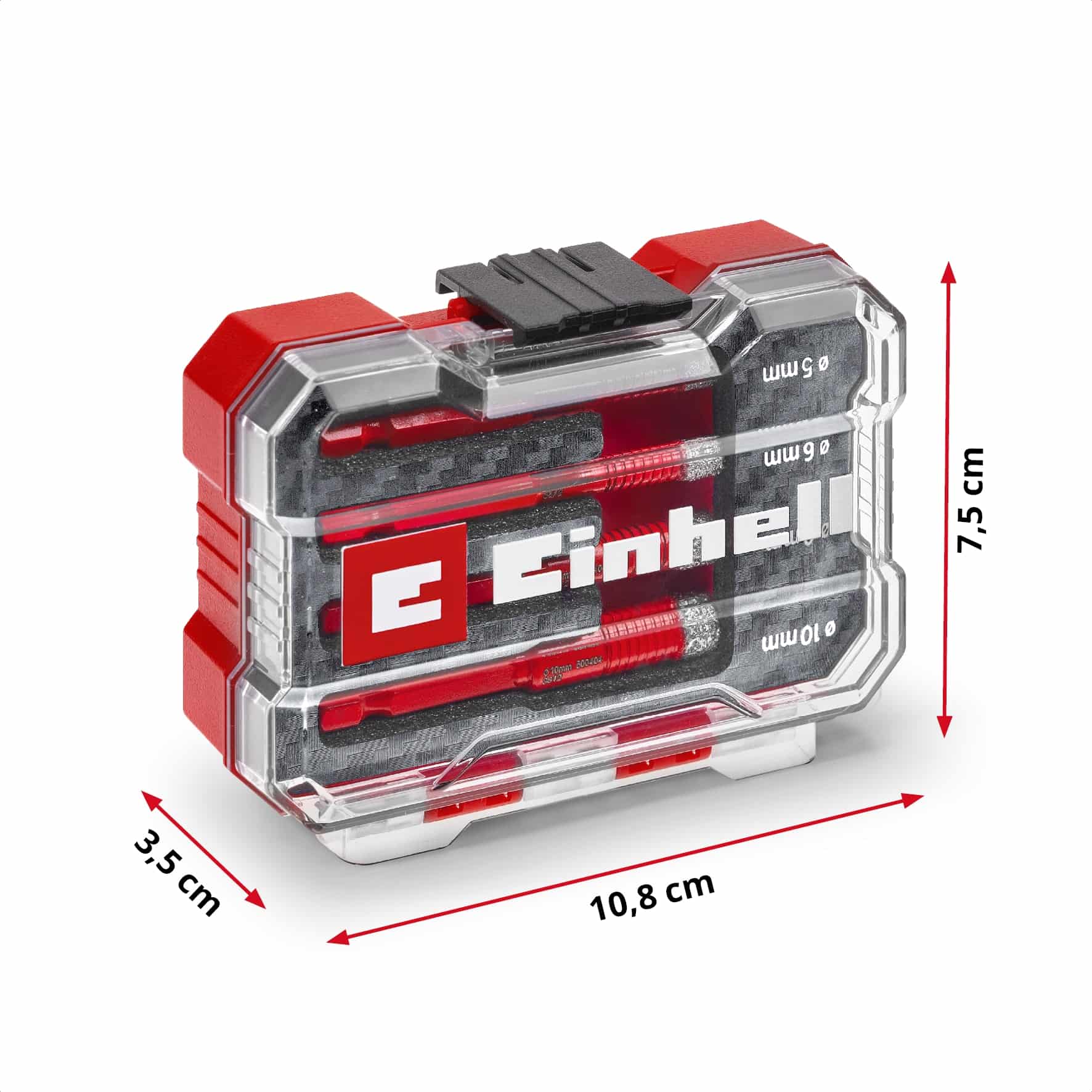 EINHELL Diamant-Fliesenbohrer-Set, 500404, XS-Case, 4-teilig