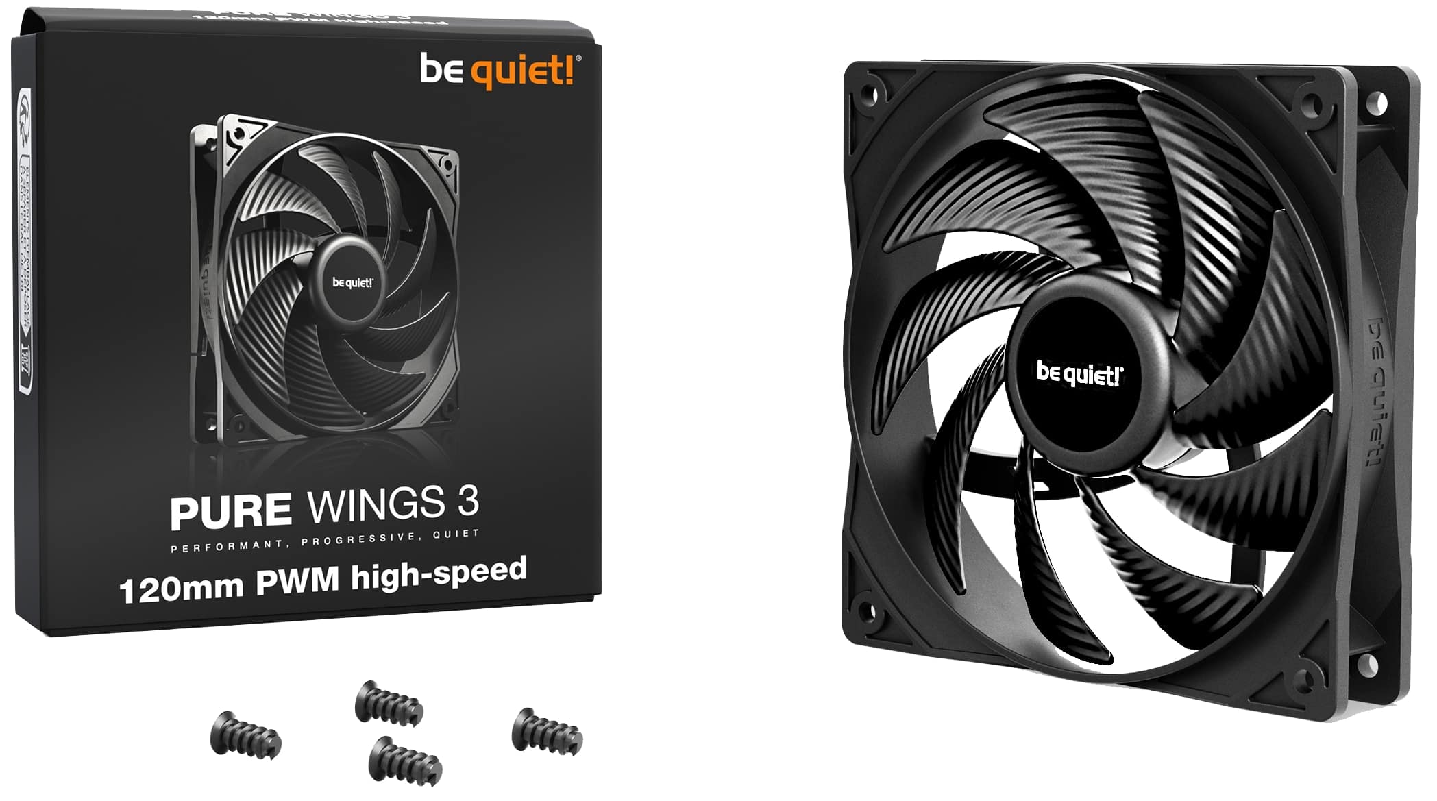 BE QUIET! Lüfter Pure Wings 3 PWM 120mm High-Speed