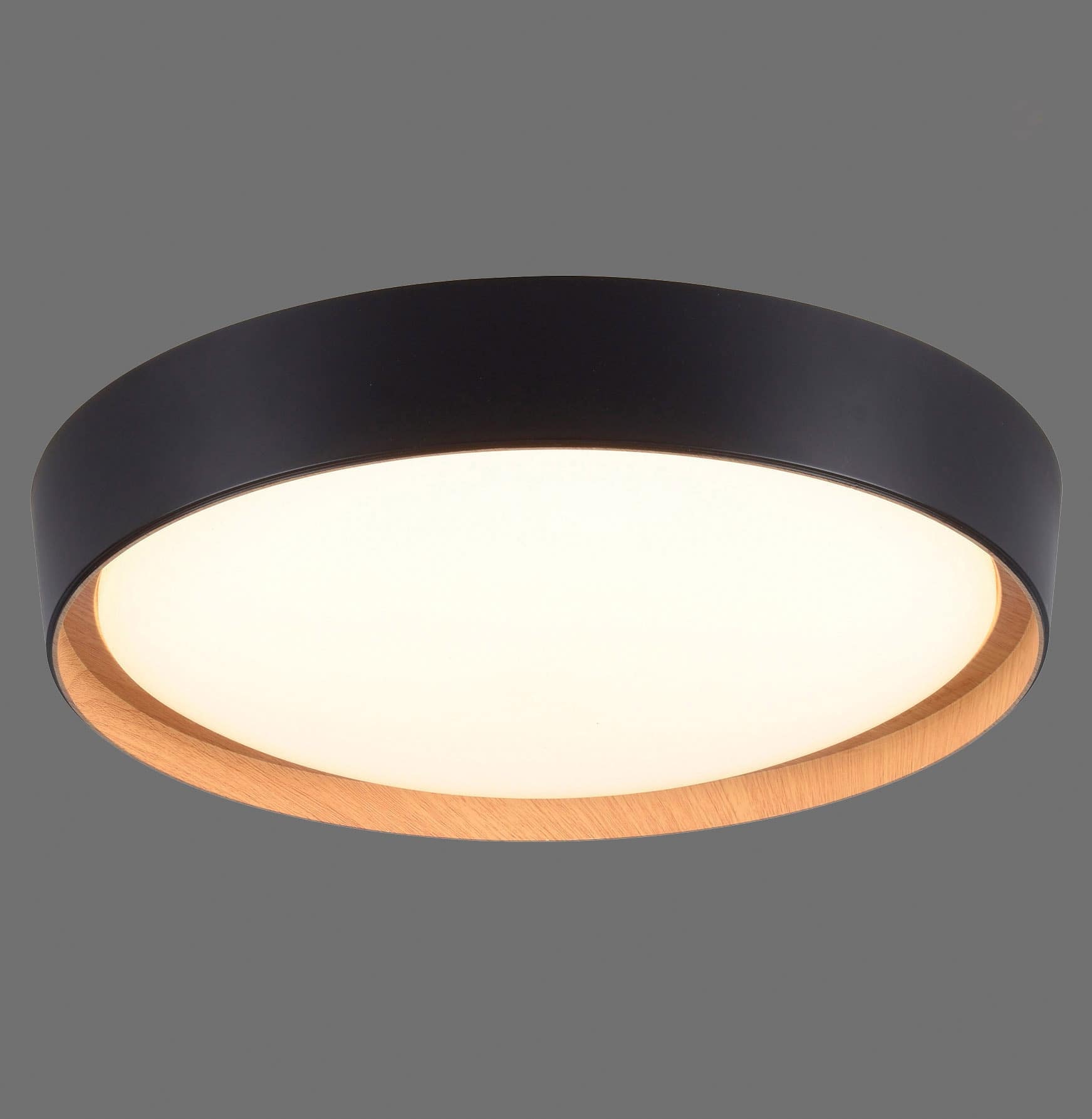 JUST LIGHT LED-Deckenleuchte 14347-18 schwarz, 29 W, 3400 lm, 3000 K