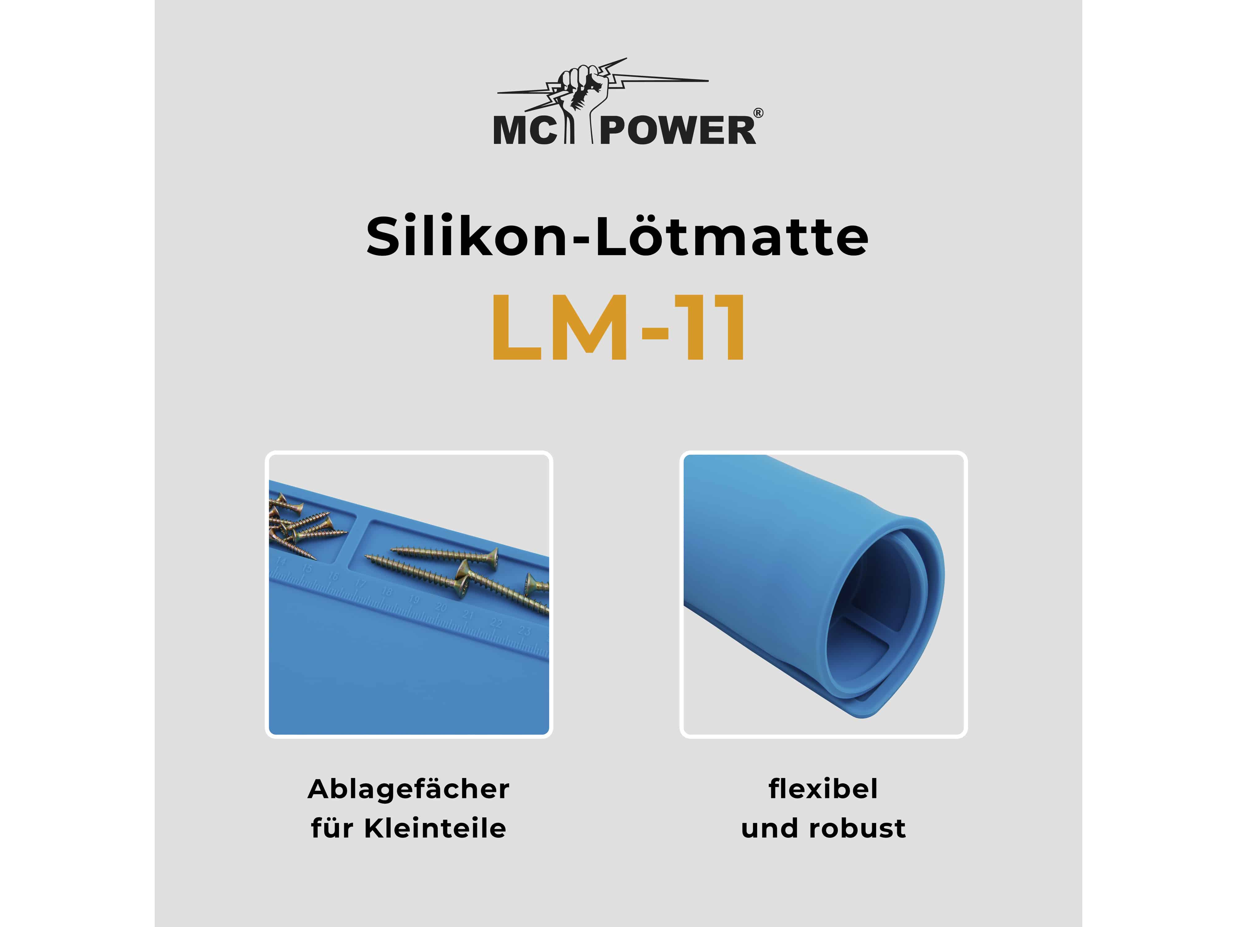 MCPOWER Silikon-Lötmatte LM-11, 28x20 cm