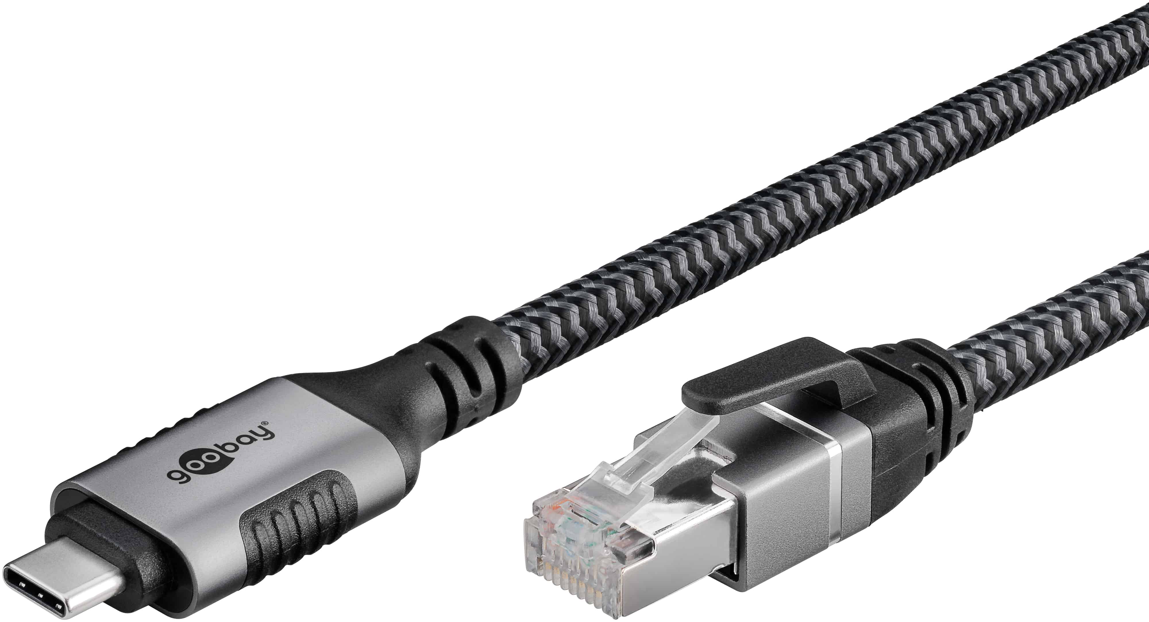 GOOBAY Ethernet-Kabel CAT6 USB-AC 3.1 auf RJ45 1m