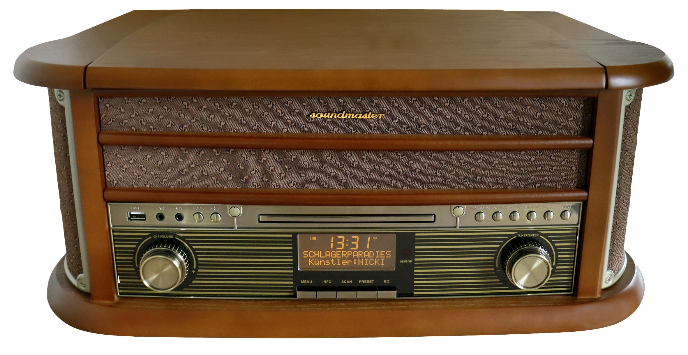 SOUNDMASTER Nostalgie Stereoanlage NR565DAB