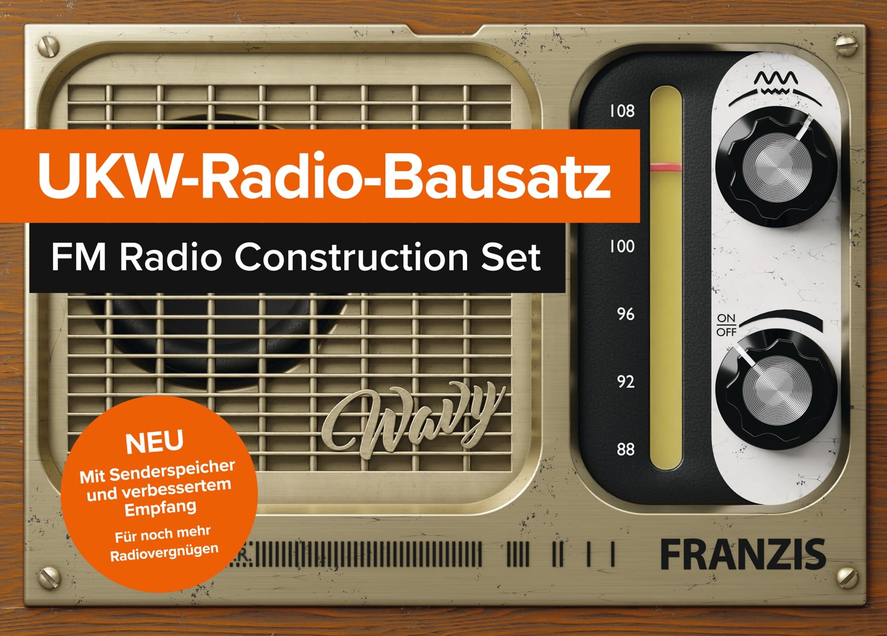 FRANZIS UKW-Radio zum Stecken 67226 Retro Radio ab 14 Jahre