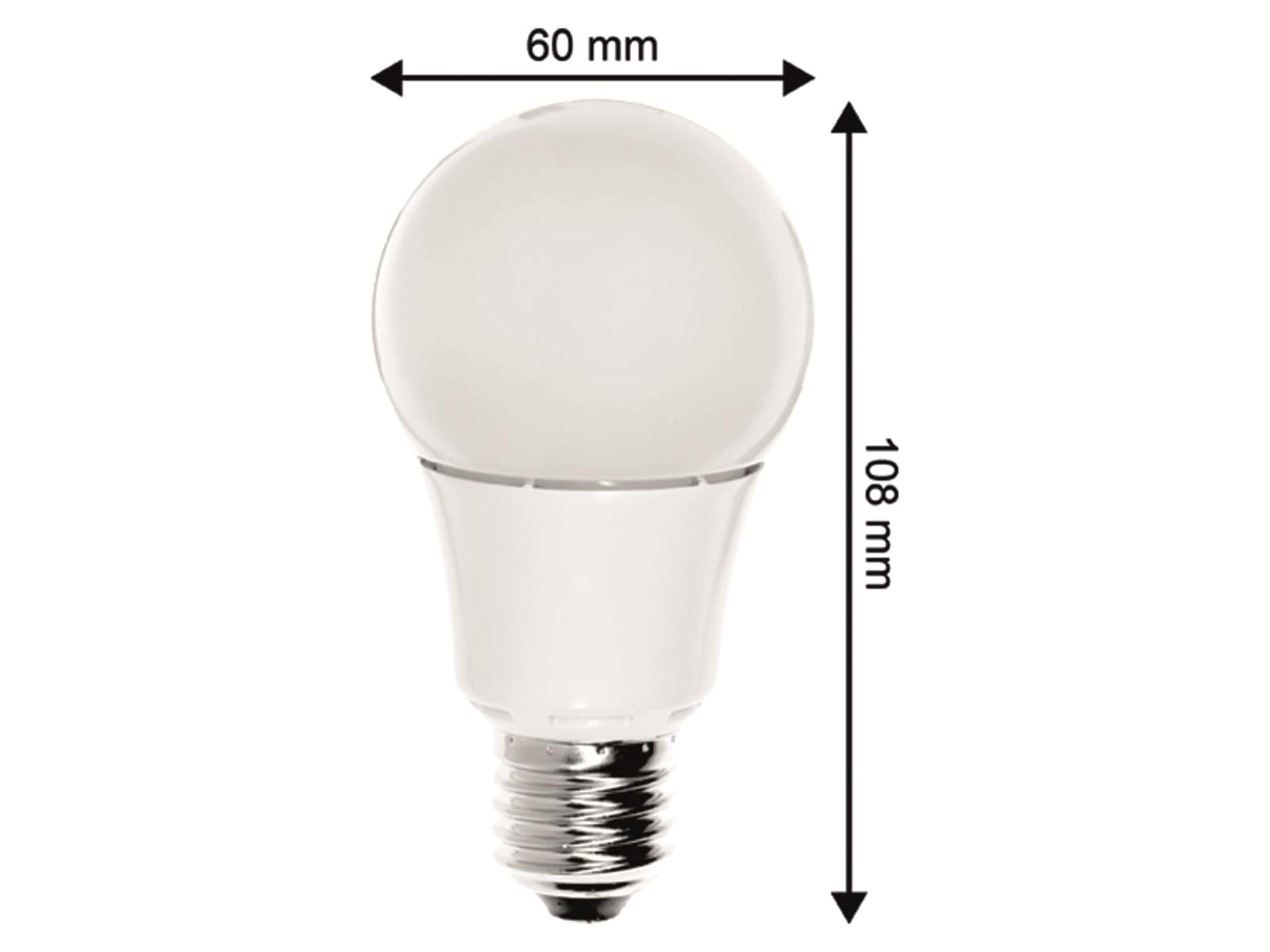 BLULAXA LED-Lampe 47217 A60, E27, EEK: G, 10 W, 810 lm, 2700 K, dimmbar