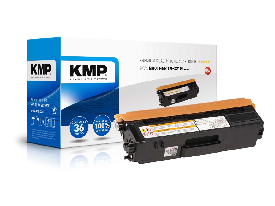 KMP Toner kompatibel für Brother TN-321M, magenta