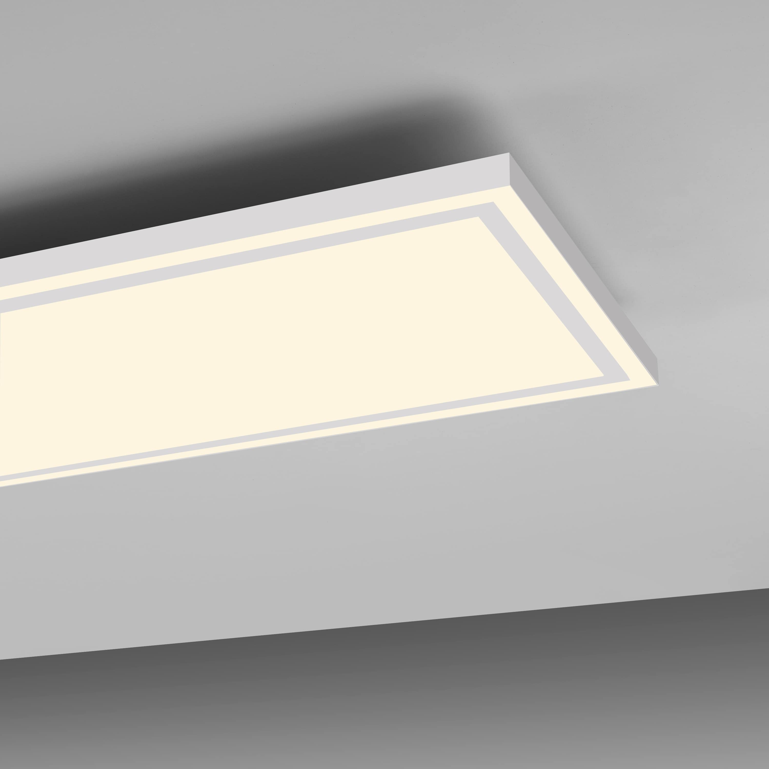 JUST LIGHT LED-Deckenleuchte 14882-16 weiß, 35 W, 4050 lm, 3000 K, getrennt schaltbar