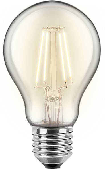 BLULAXA LED-Filament-Lampe, A60, EEK: E, E14, 7 W, 810 lm, 2700 K, 5 Stück