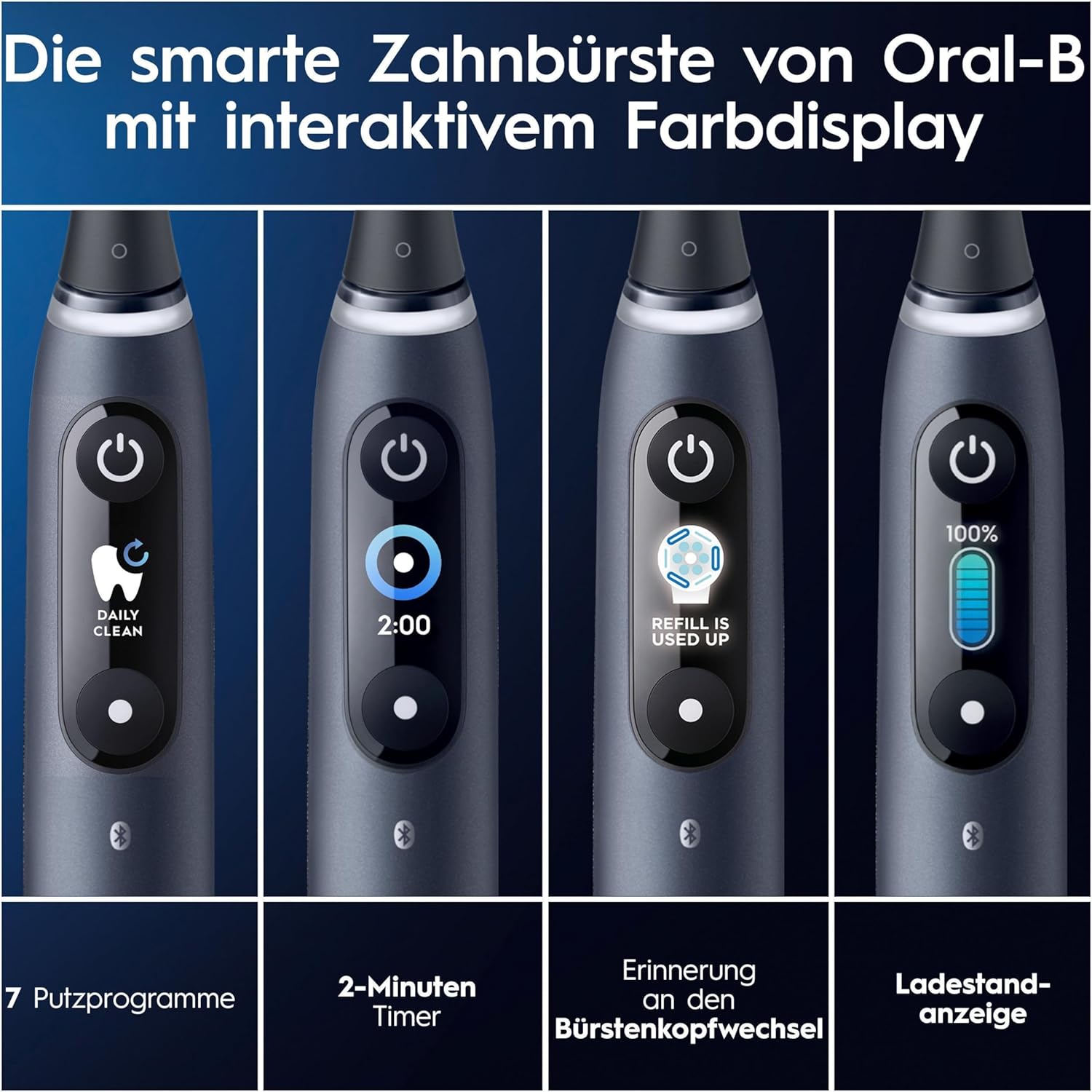 ORAL-B Elektrische Zahnbürste Series 9 Duo Black Onyx/Rose Quarz