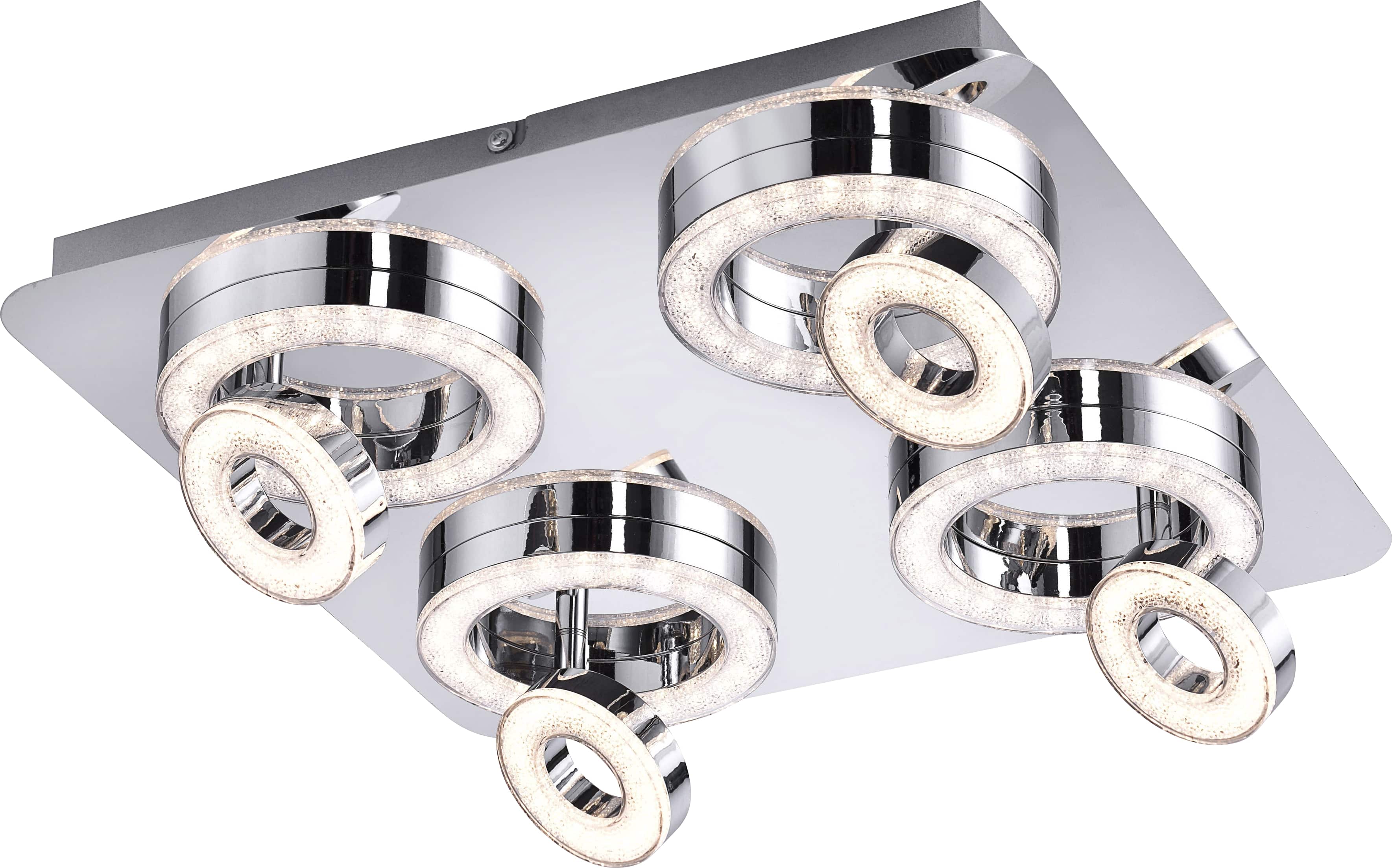 JUST LIGHT LED-Deckenleuchte 14522-17 chrom, 23,6W, 2280lm, 3000K