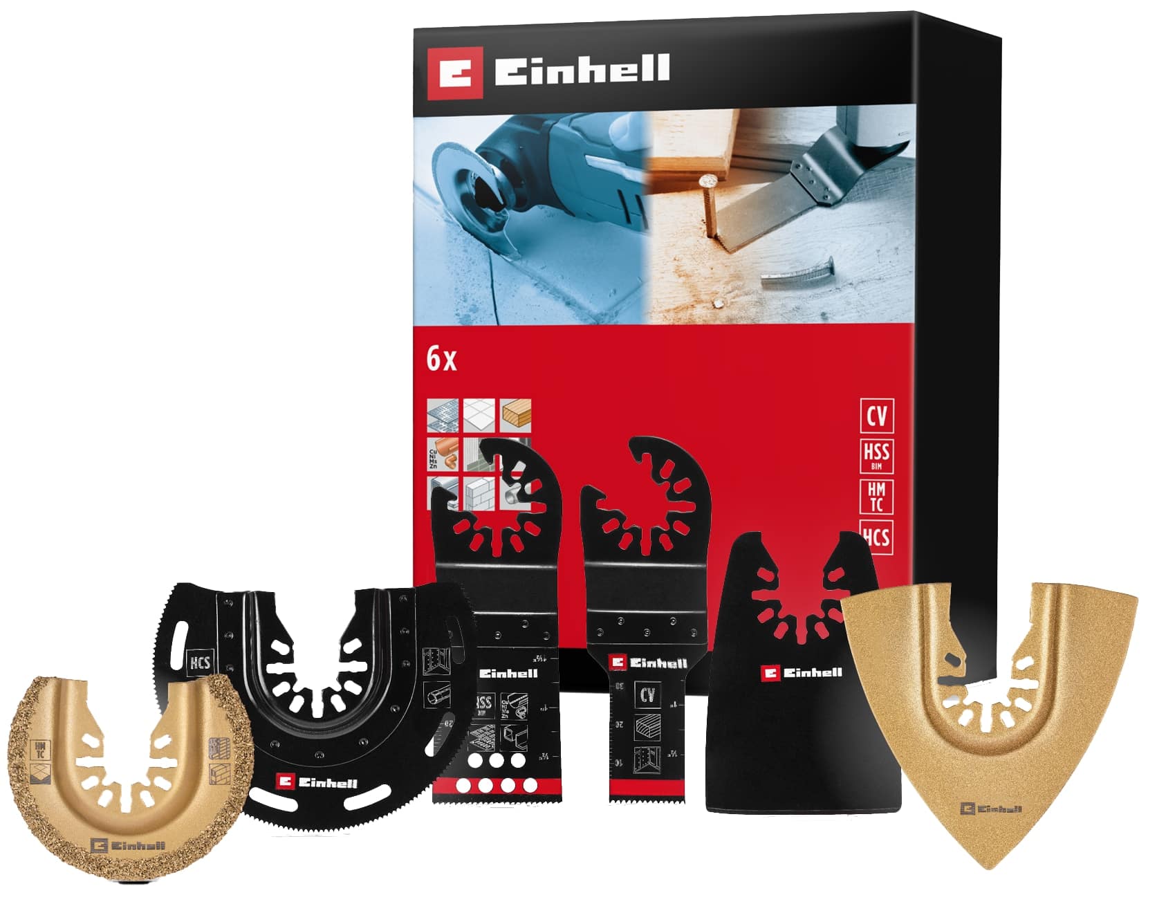 EINHELL Multi-Tool-Set, 708106, 6-teilig