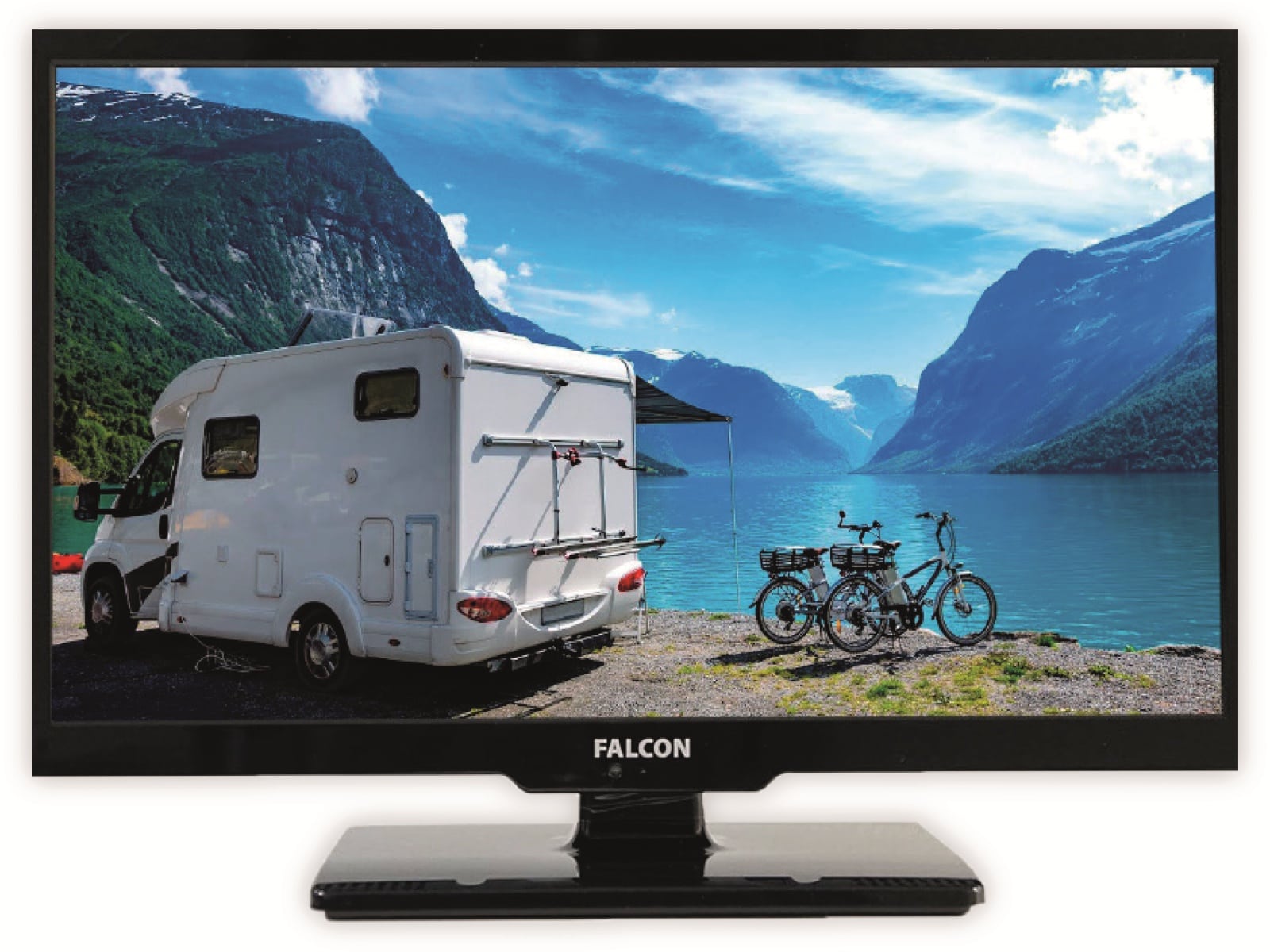 FALCON Easyfind TV Camping Set Traveller Kit 2, Tripod, inkl. LED-TV 61 cm (24")