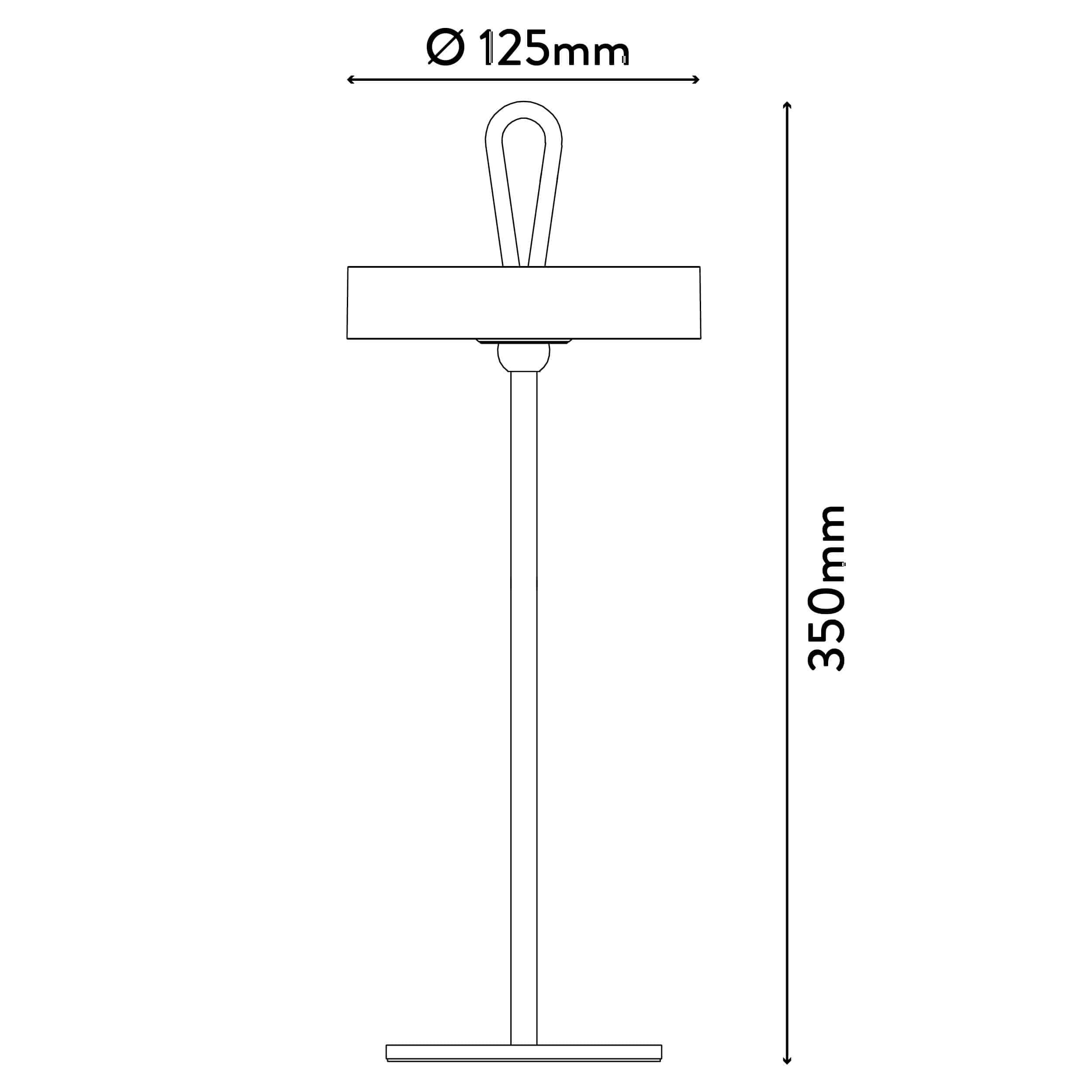 NÄVE LED-Tischleuchte 5315316, 3W, 250lm, 3000K, Akku, magnetisch, grau