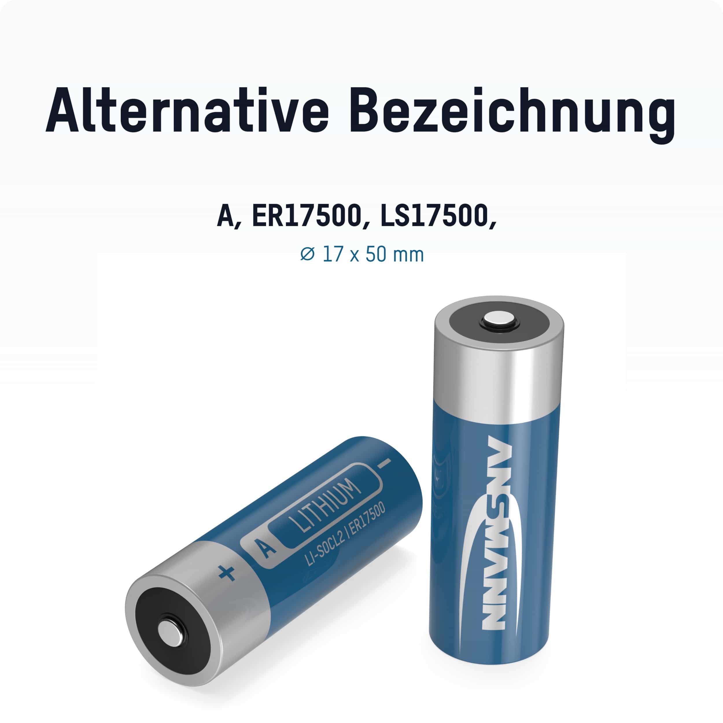 ANSMANN Lithium Batterie ER17500, 3,6 V, 3600mAh