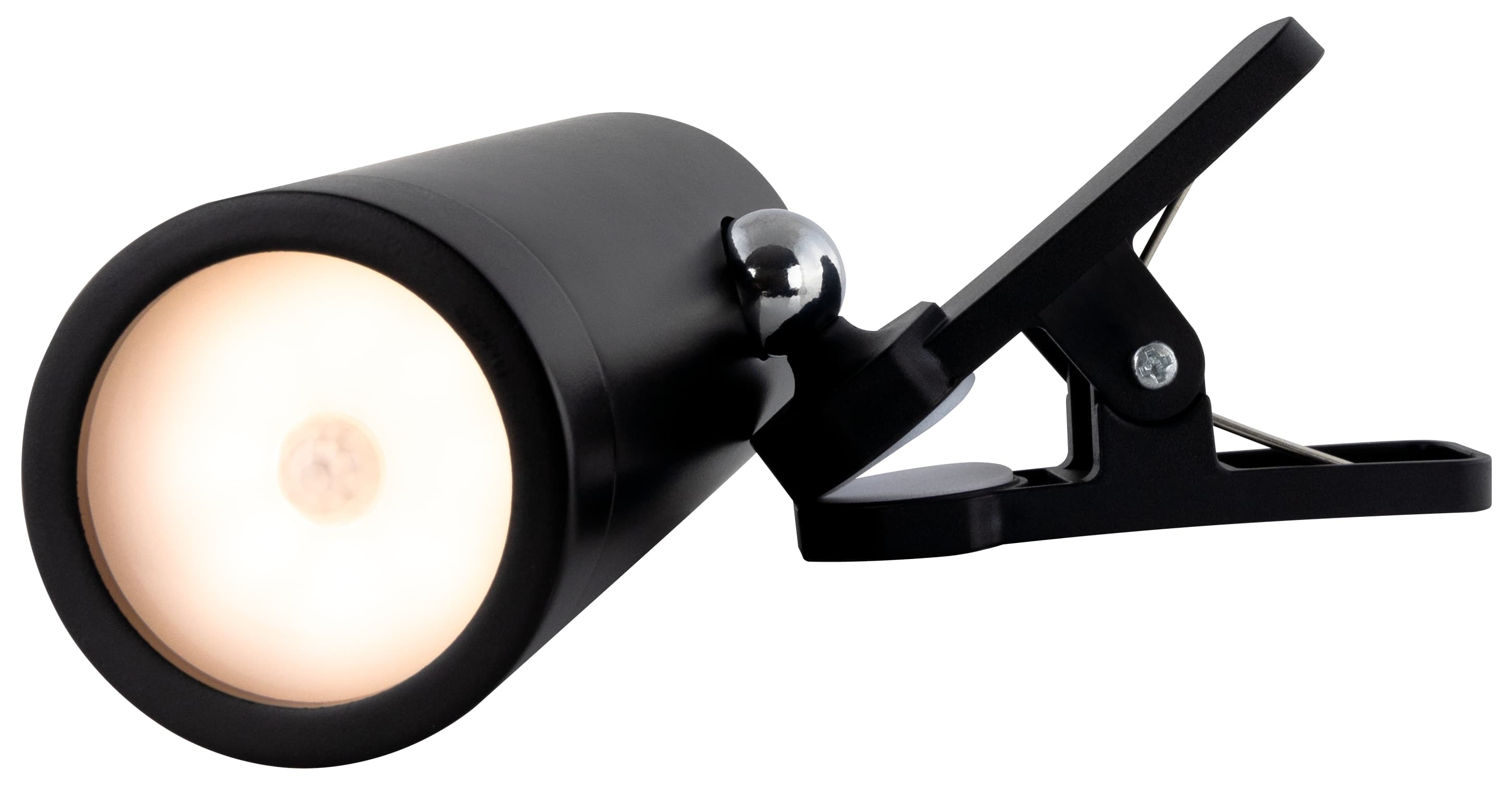 REV LED Akku Clip-Leuchte, IP54, schwarz