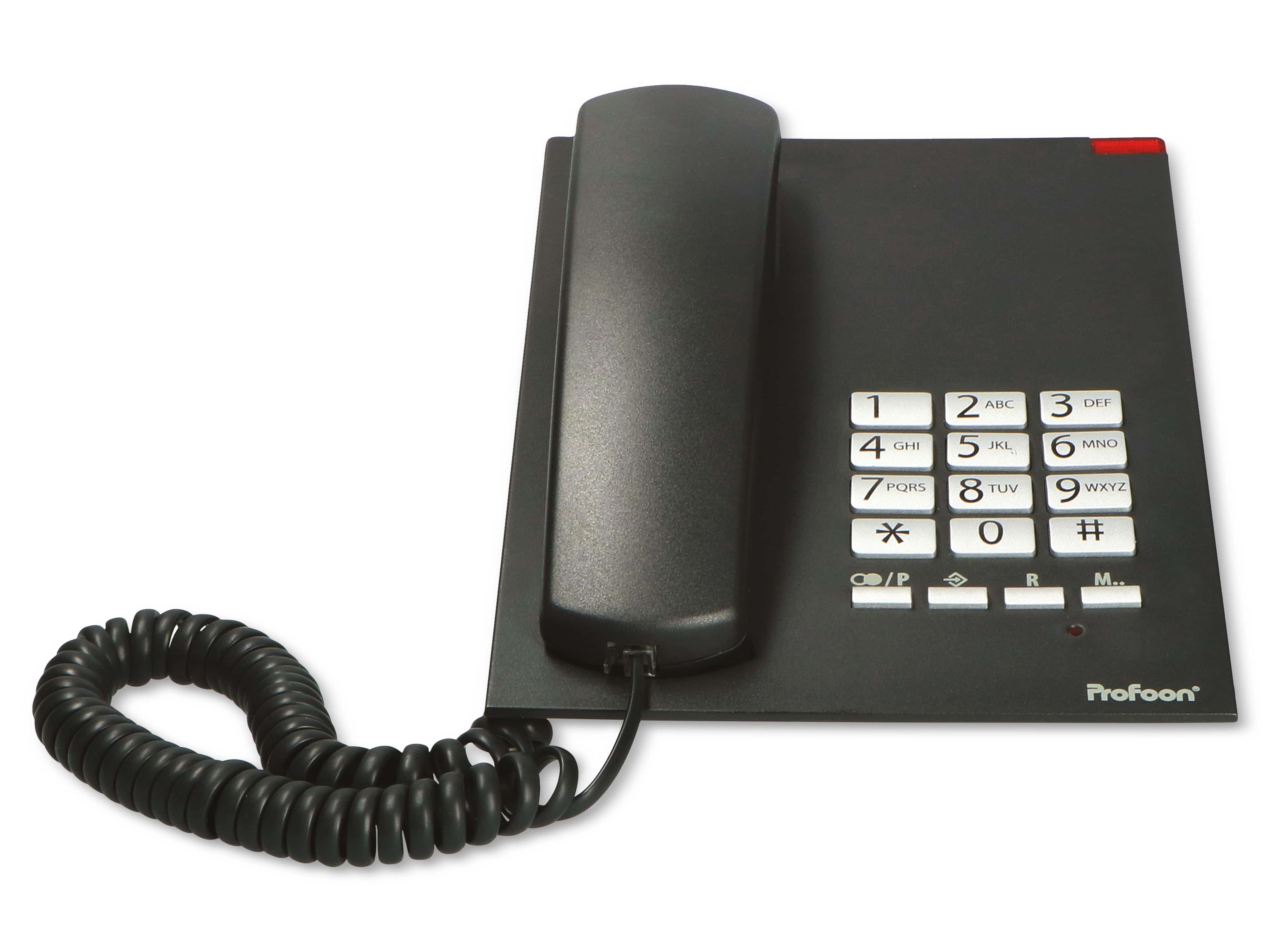 PROFOON Großtasten-Telefon TX-310, schwarz