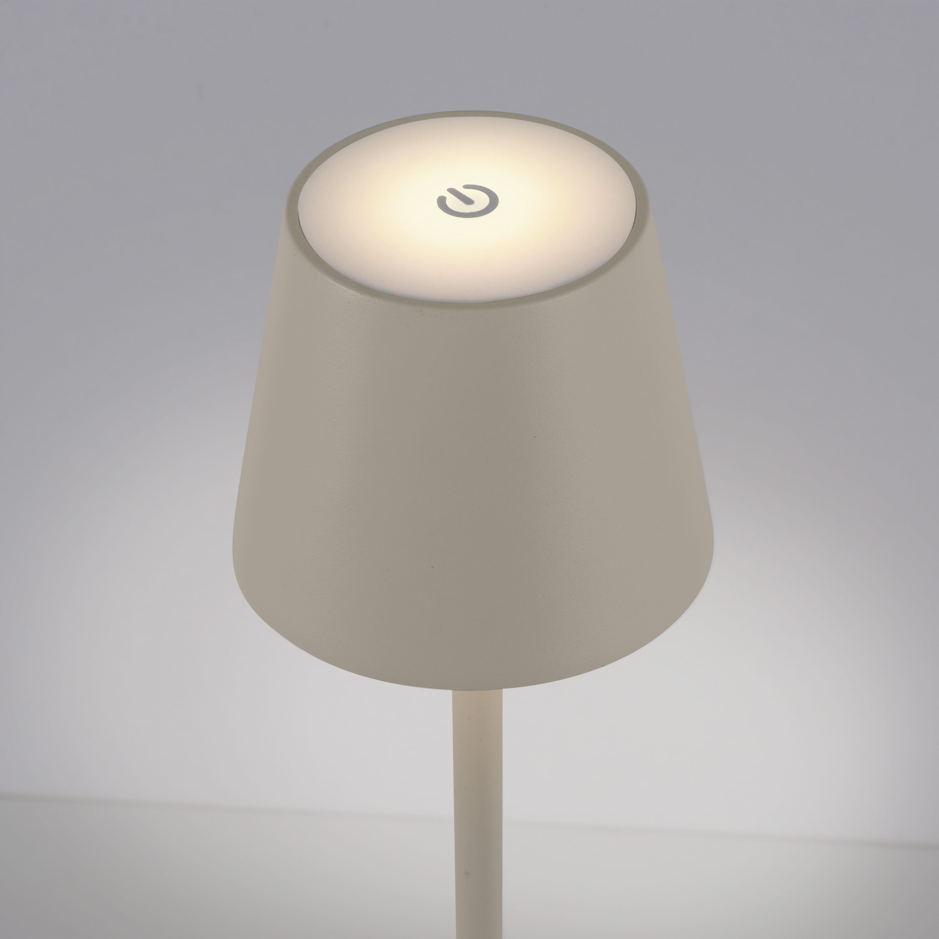 JUST LIGHT LED-Akku-Tischleuchte 19250-40 grau-beige, 2,5 W, 320 lm, 3000 K, IP54