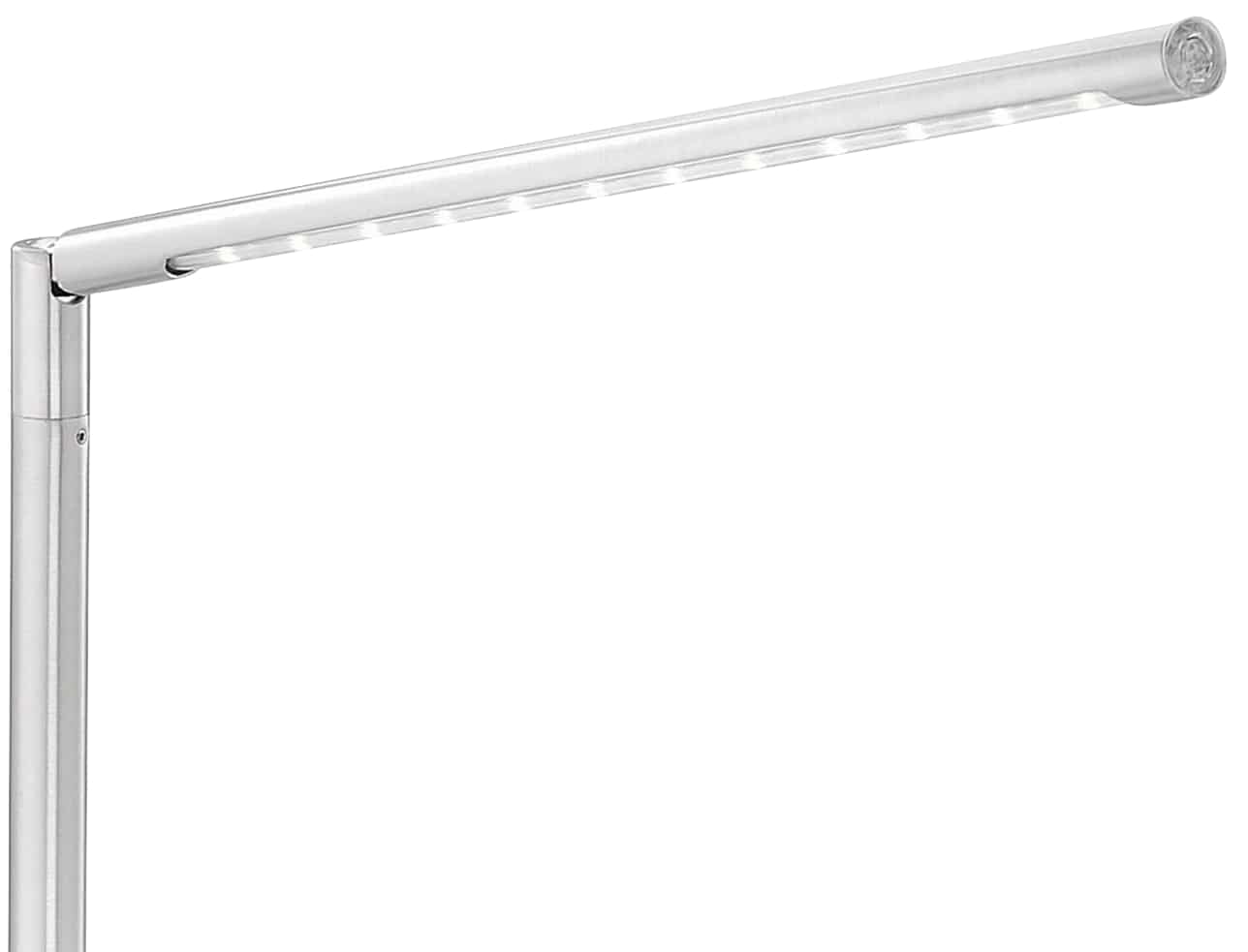 JUST LIGHT LED-Tischleuchte 11011-55 stahlfarbig, 4,8 W, 590 lm, 3000 K 