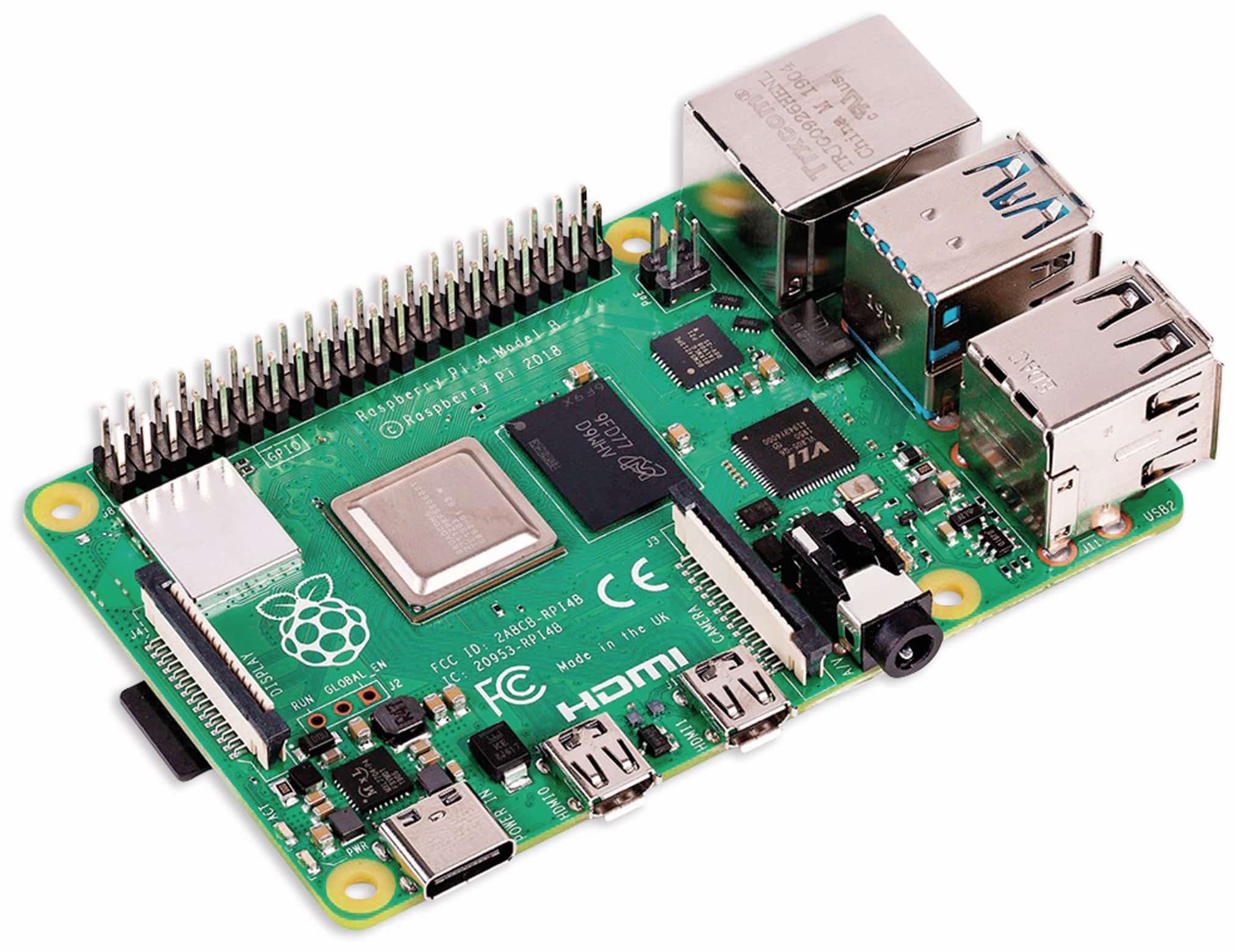 Raspberry Pi Bundle, Pi 4 Model B 8GB + Kameramodul V2