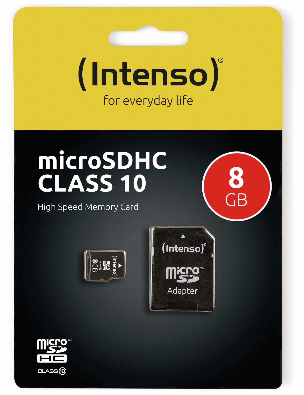 INTENSO MicroSDHC Card 3413460, 8 GB 5er Pack