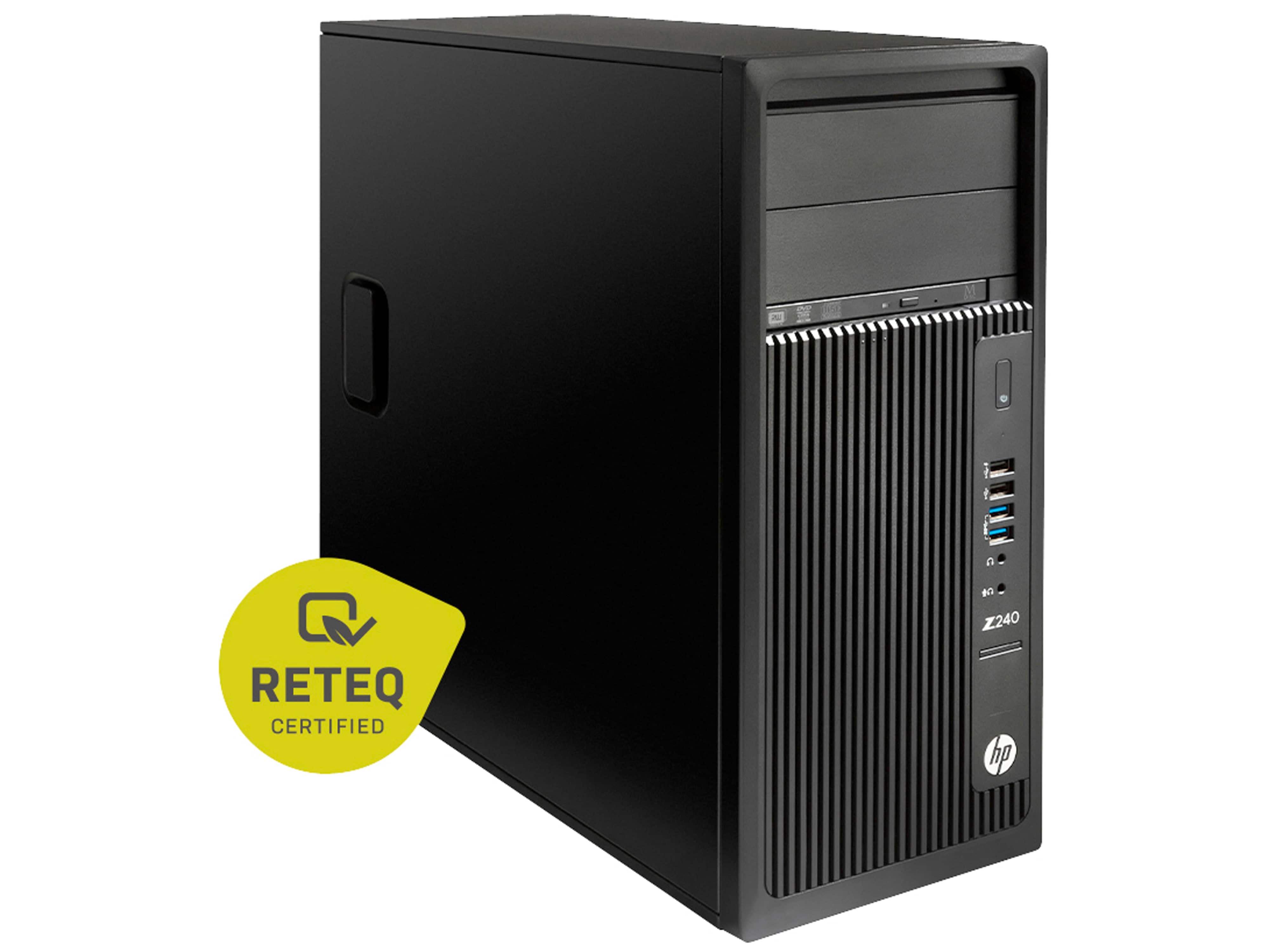 HP PC Workstation Z240, i7, 24GB, 256GB, 2TB, Win10Pro, refurbished