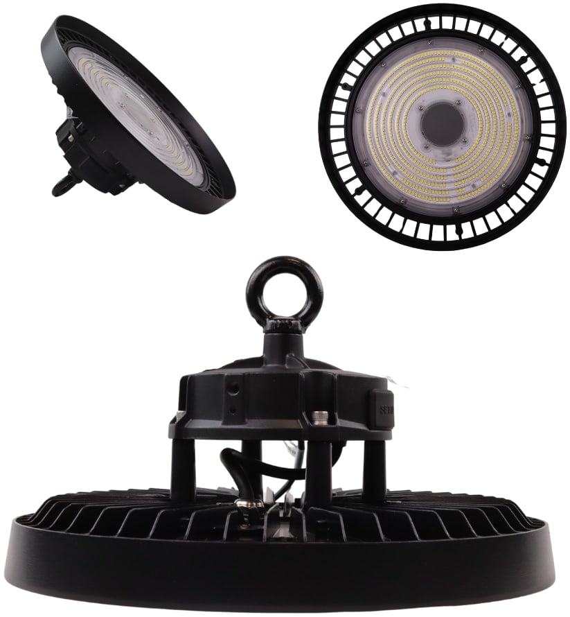 ENOVALITE LED-HighBay-Leuchte, UFO, EEK: C, 100W, 17000lm, 5000K, schwarz