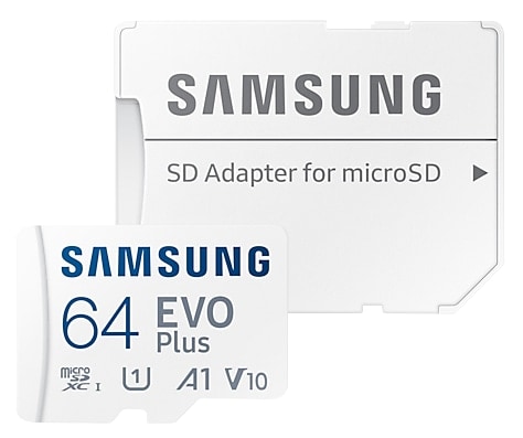 SAMSUNG MicroSDXC-Speicherkarte EVO Plus (2021) 64GB inkl. Adapter