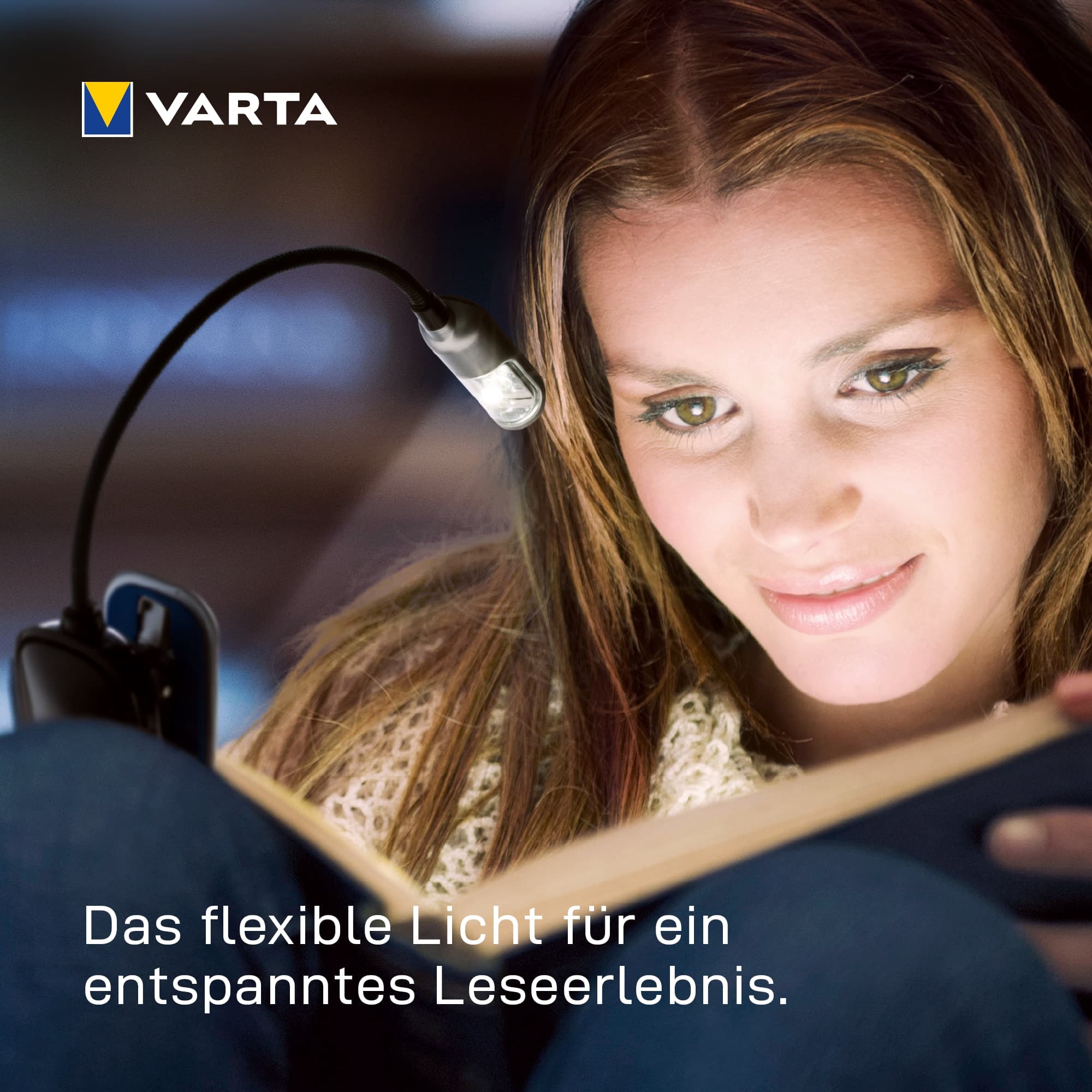 VARTA LED-Buchleuchte Easy Line, 9 lm, Batteriebetrieb