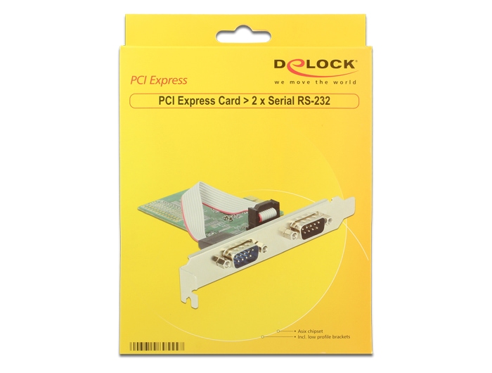 DELOCK PCI-Express-Karte, RS-232, PCIe 2.0