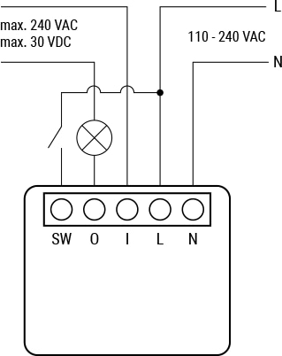 SHELLY WLAN-Schaltaktor Plus 1 Mini, max. 8 A, 1 Kanal, Bluetooth, UP