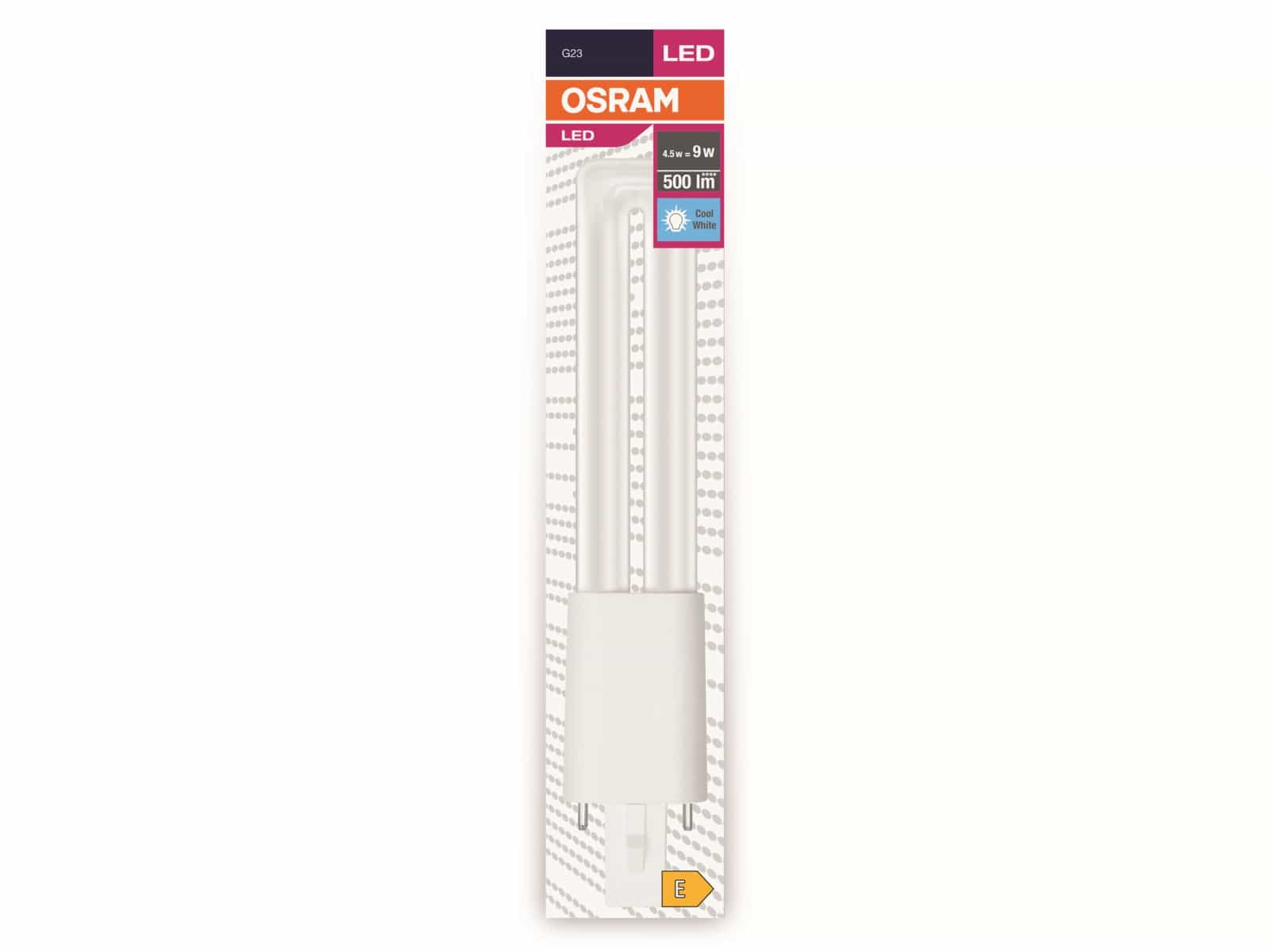 OSRAM LED-Lampe, Dulux S9, G23, EEK: E, 4,5W, 500lm, 4000K