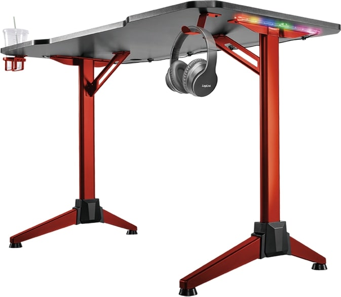 LOGILIGHT Gaming-Schreibtisch LOGILINK EO0042. RGB-Beleuchtung