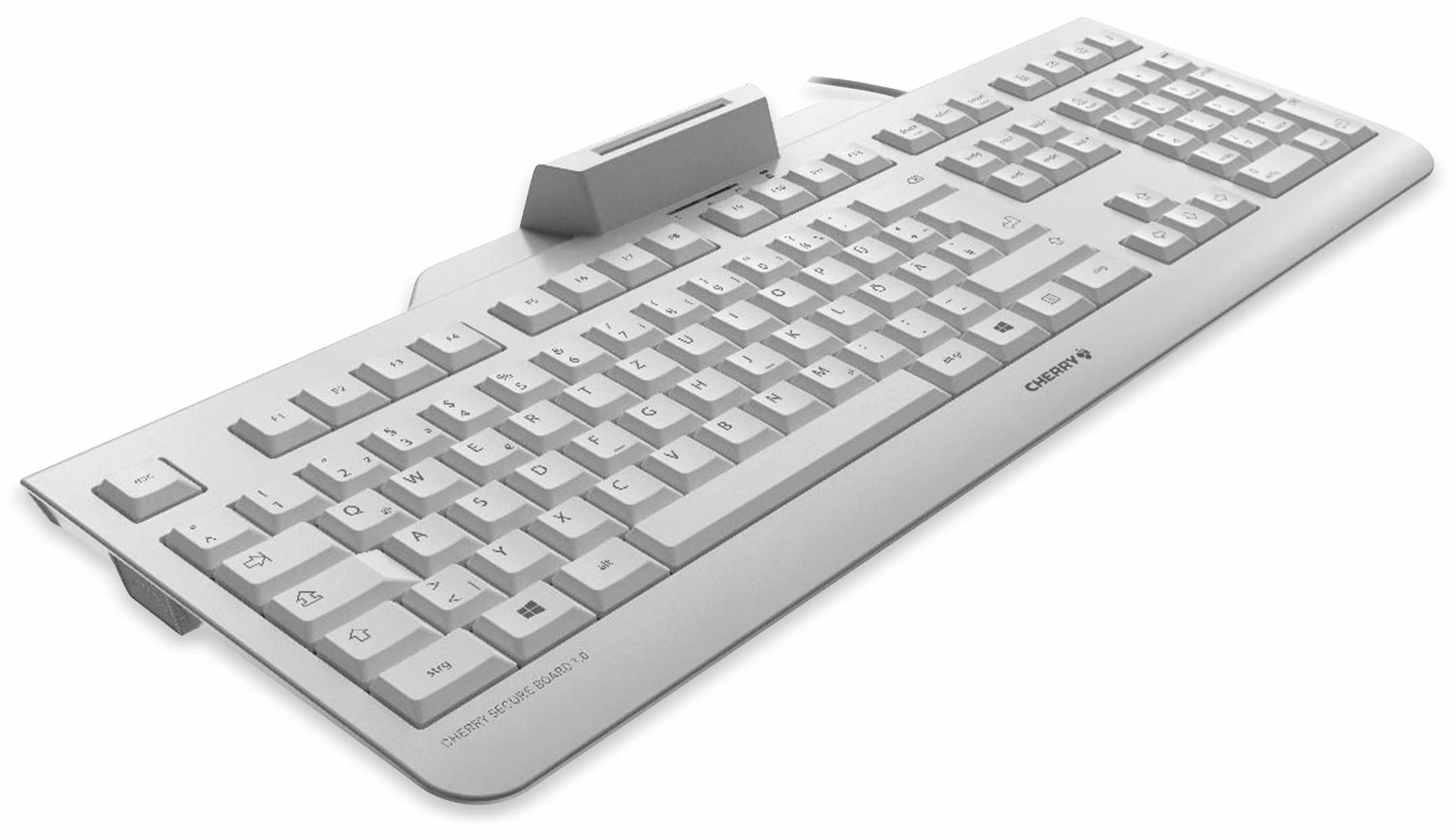 CHERRY USB-Tastatur Secure Board 1.0, weiß