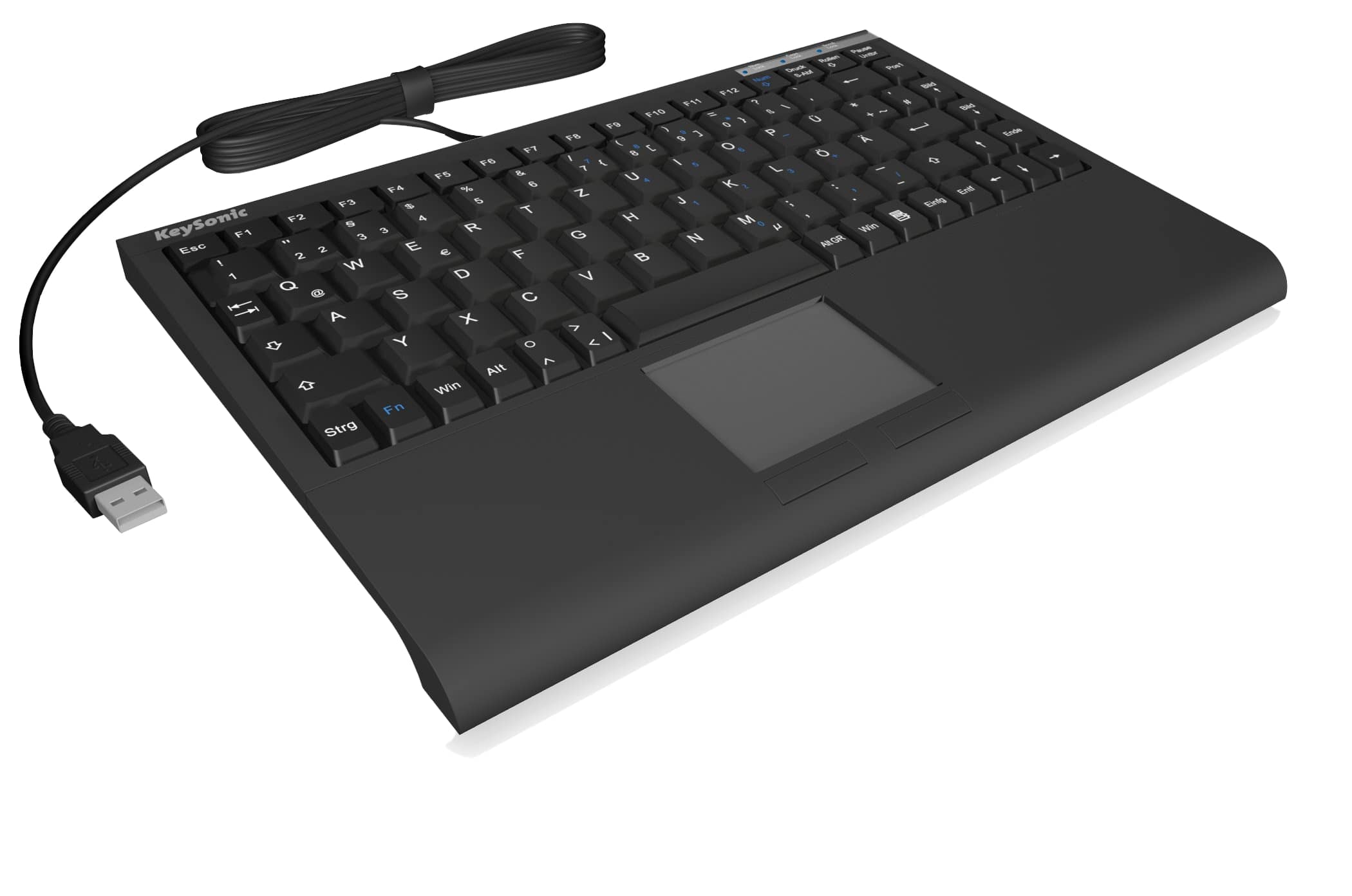 KEYSONIC Tastatur ACK-540U+ QWERTY-Tastatur