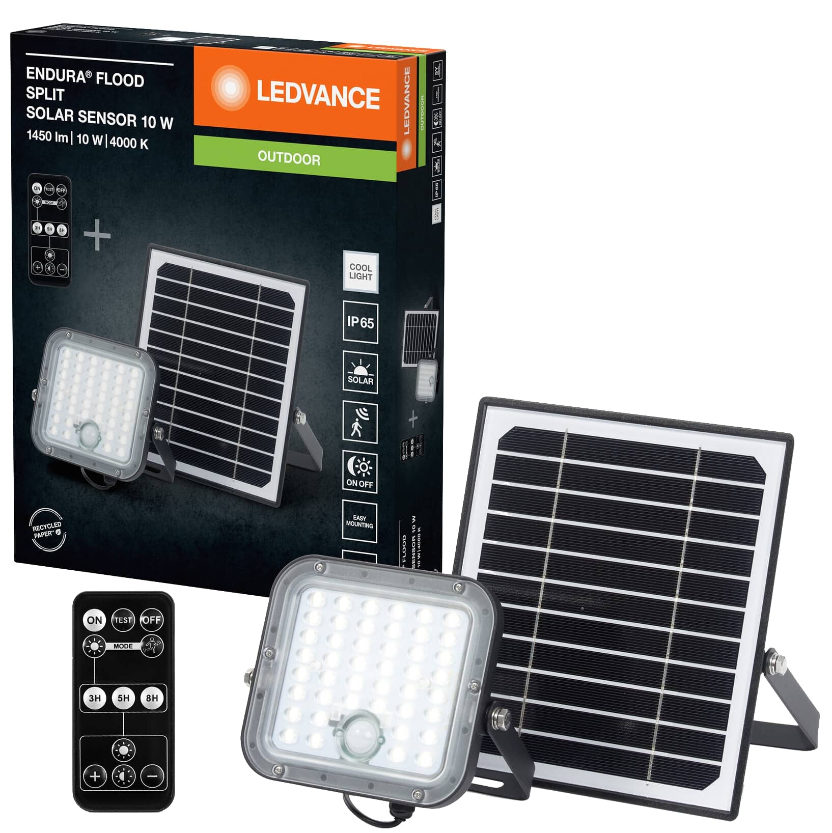 LEDVANCE Solar LED-Fluter Endura Flood Split 10 W, 1400 lm, 4000 K