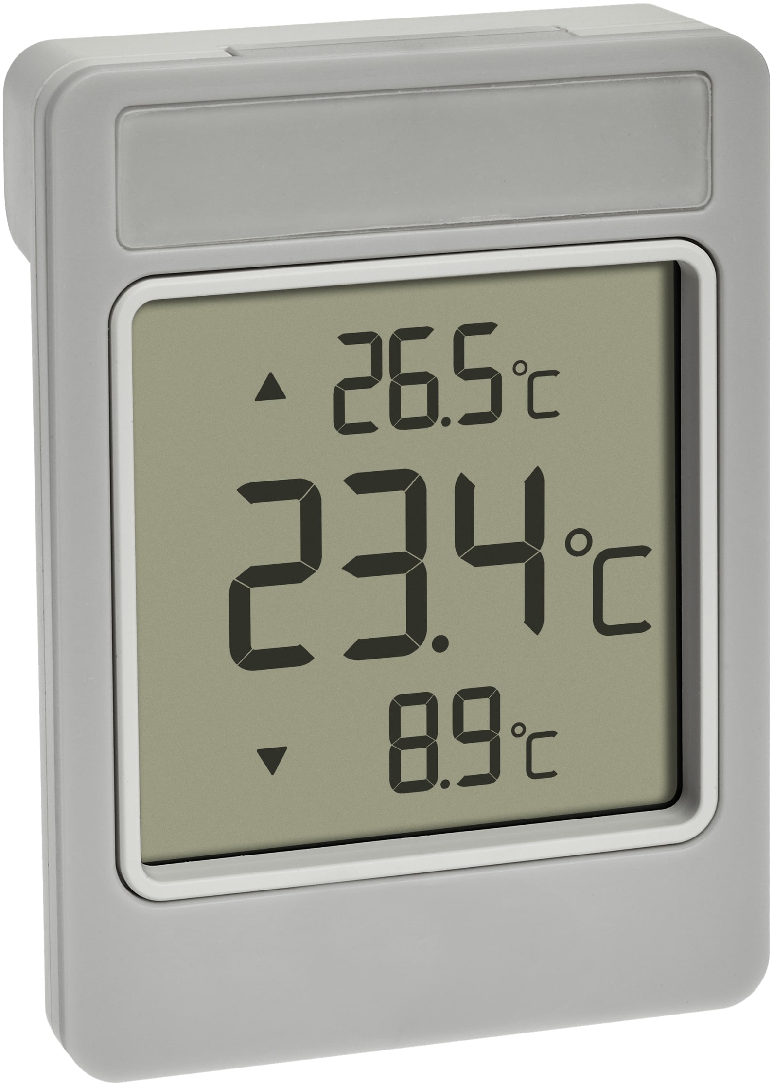 TFA Digitales-Fensterthermometer Windoo, 30.1067.15, grau