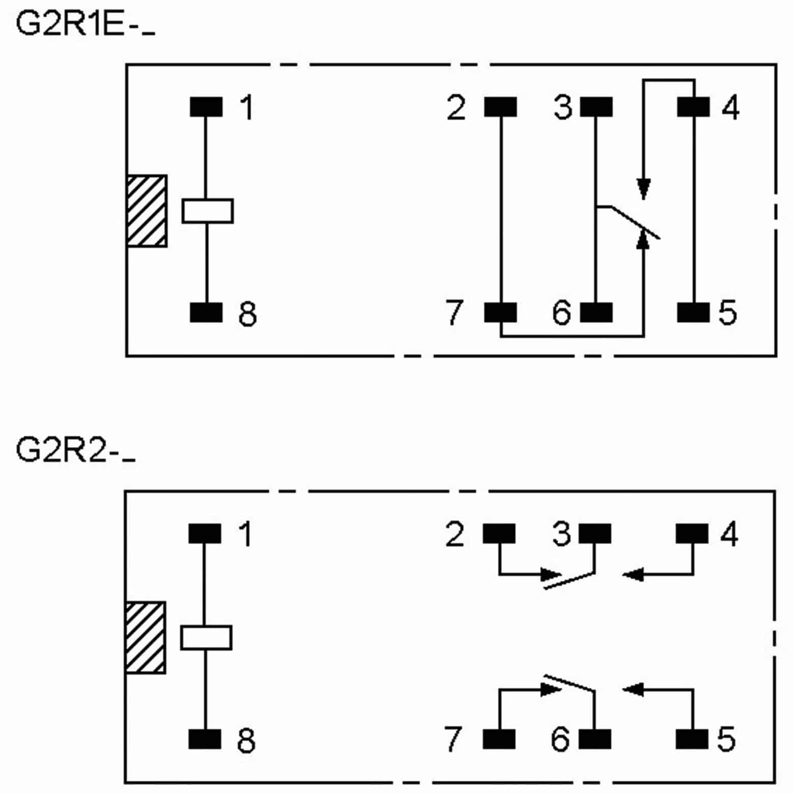 OMRON Relais G2R2E-24, print, 2xUM, 24 V-, 5 A