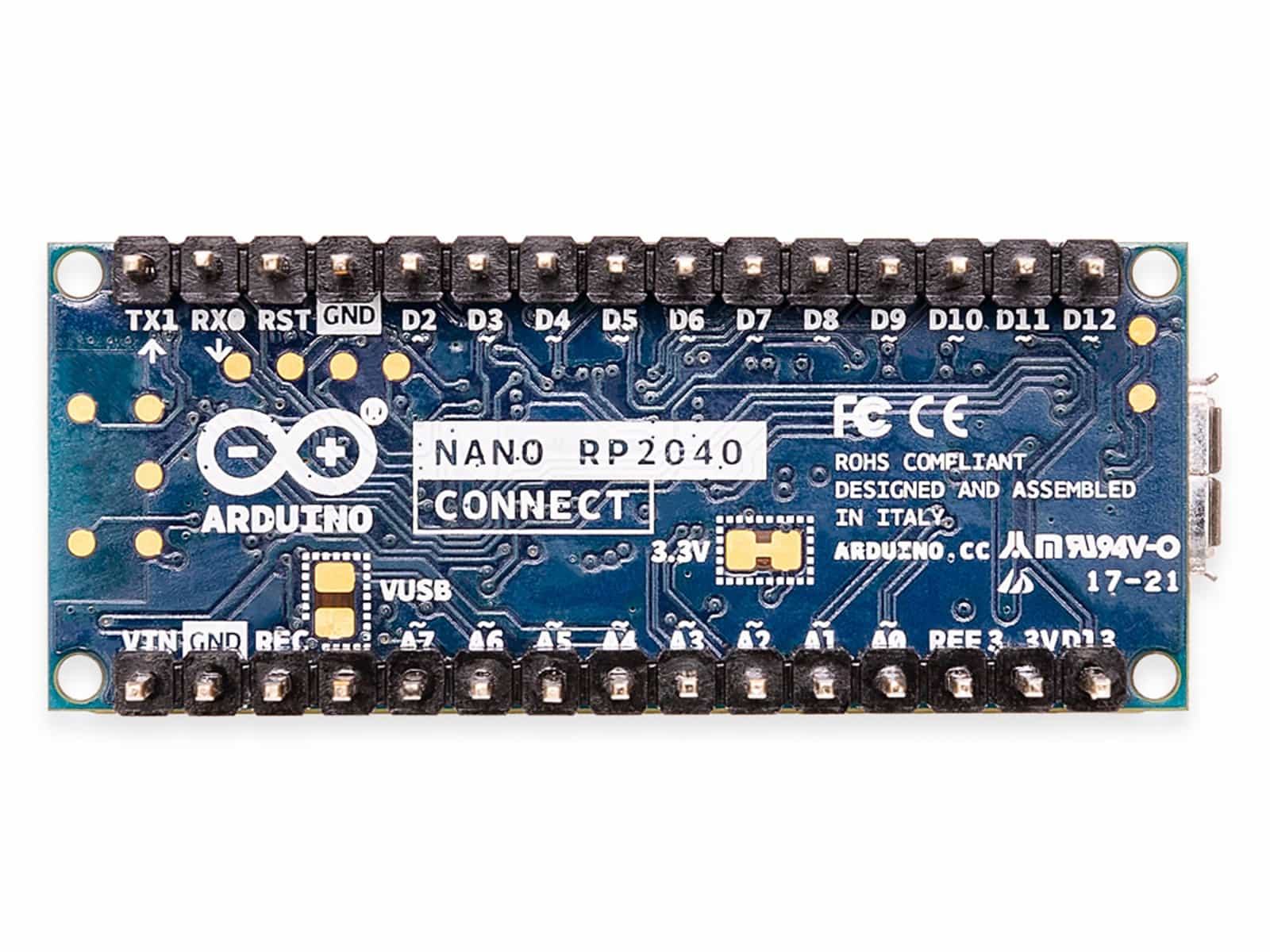 ARDUINO ® Board NANO RP2040 CONNECT with headers