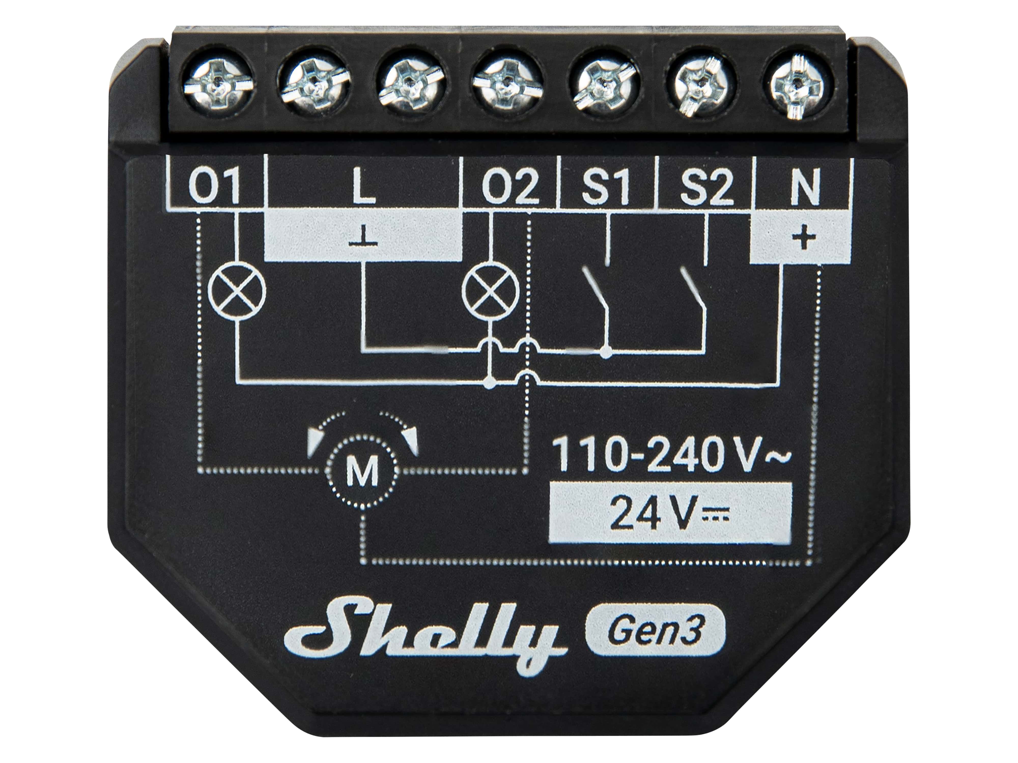 SHELLY WLAN-Schaltaktor 2PM Gen3, 2 Kanal, Bluetooth, 2 Stück