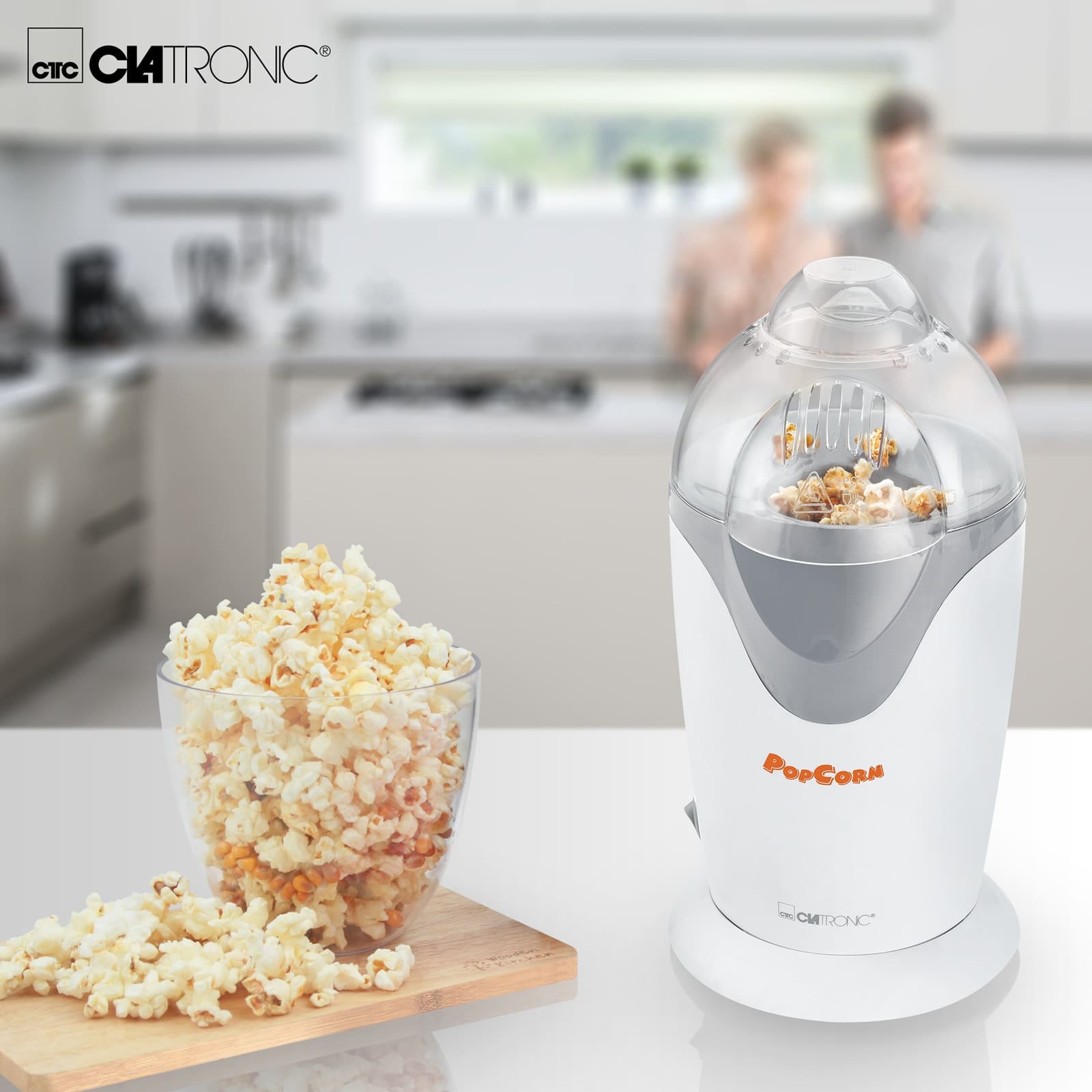 CLATRONIC Popcornmaschine PM 3635, 1200 W, weiß