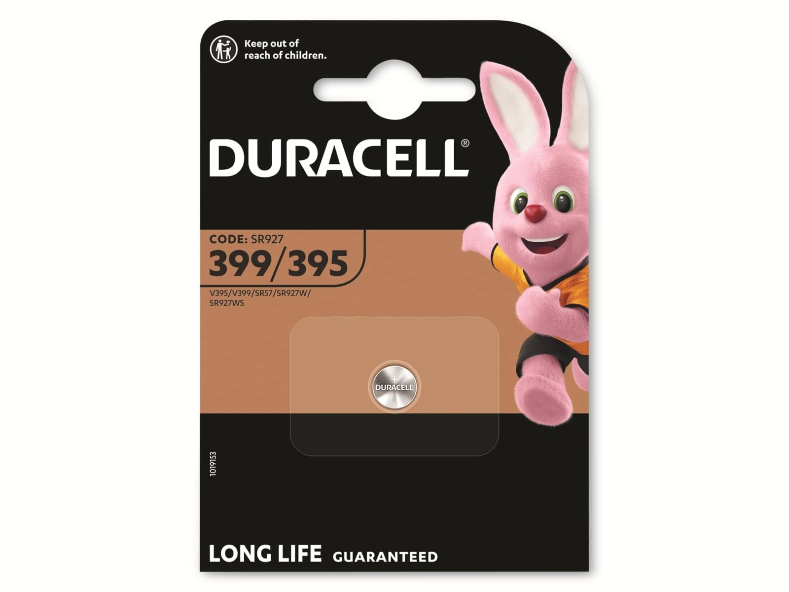 DURACELL Silver Oxide-Knopfzelle SR57, 1.5V, Watch