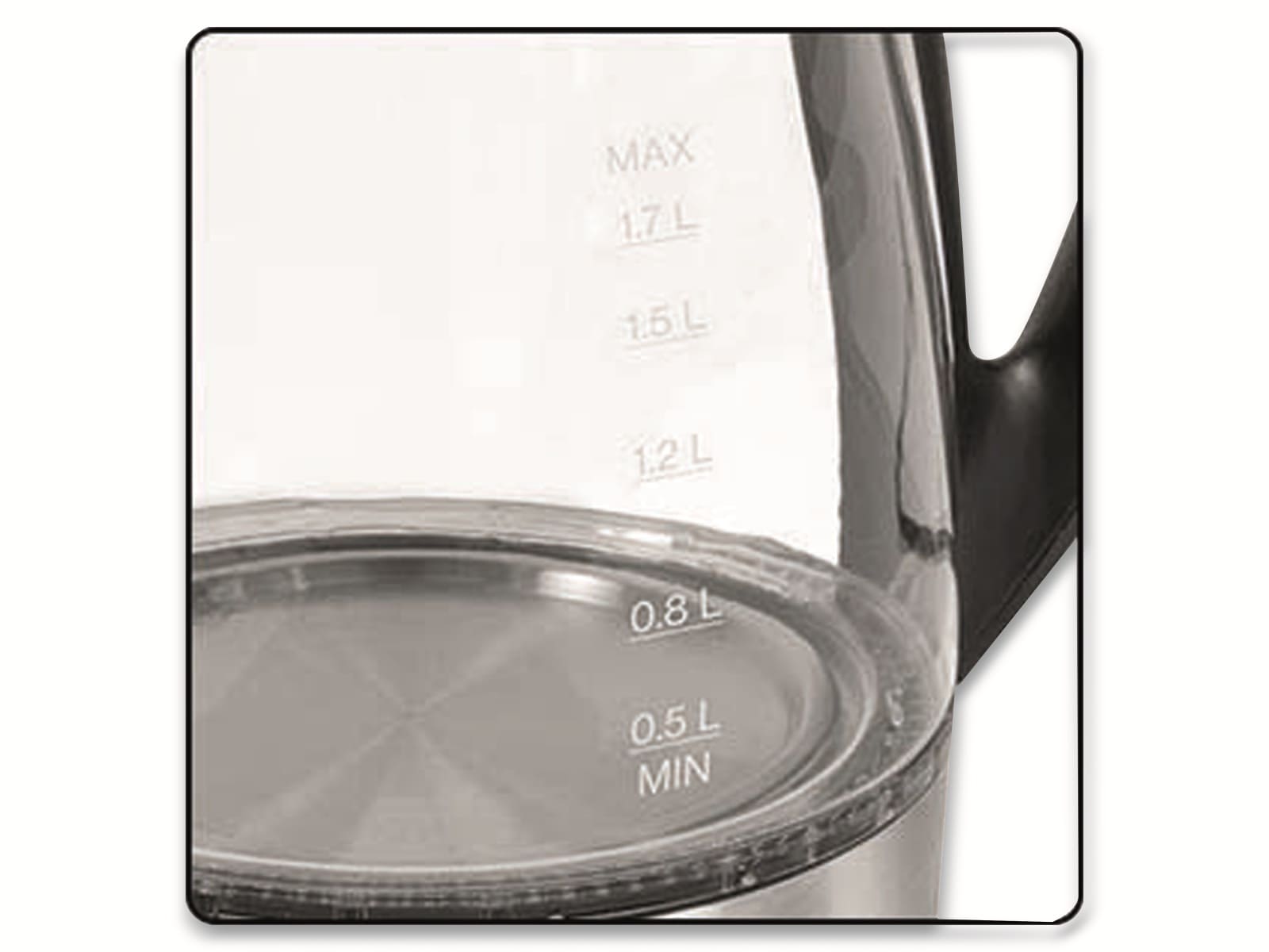 CLATRONIC Wasserkocher WKS 3744 G, 1,7 L, 2200 W, Glas