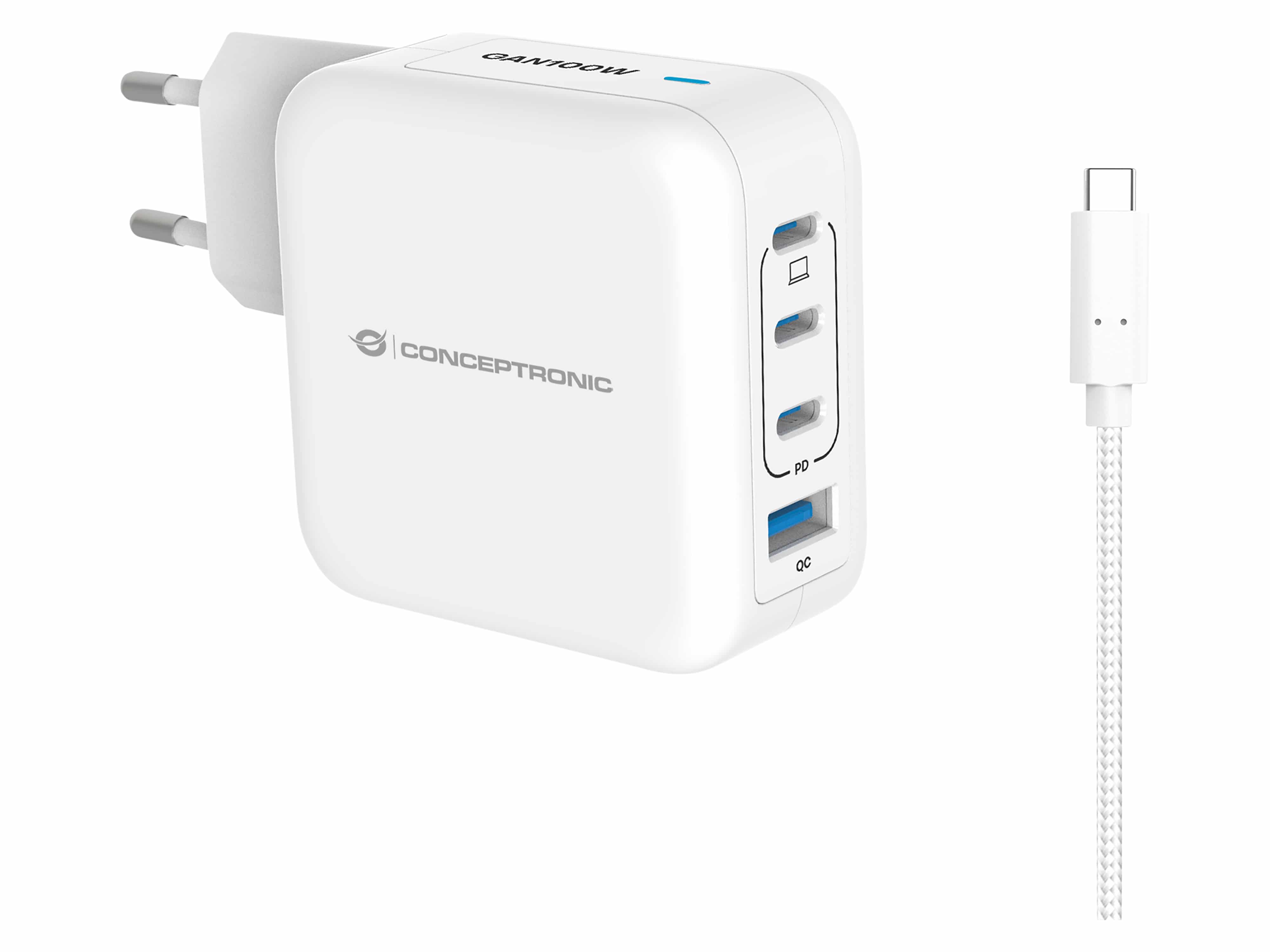 CONCEPTRONIC USB-Ladegerät ALTHEA18W 3x USB-C USB-A 100W