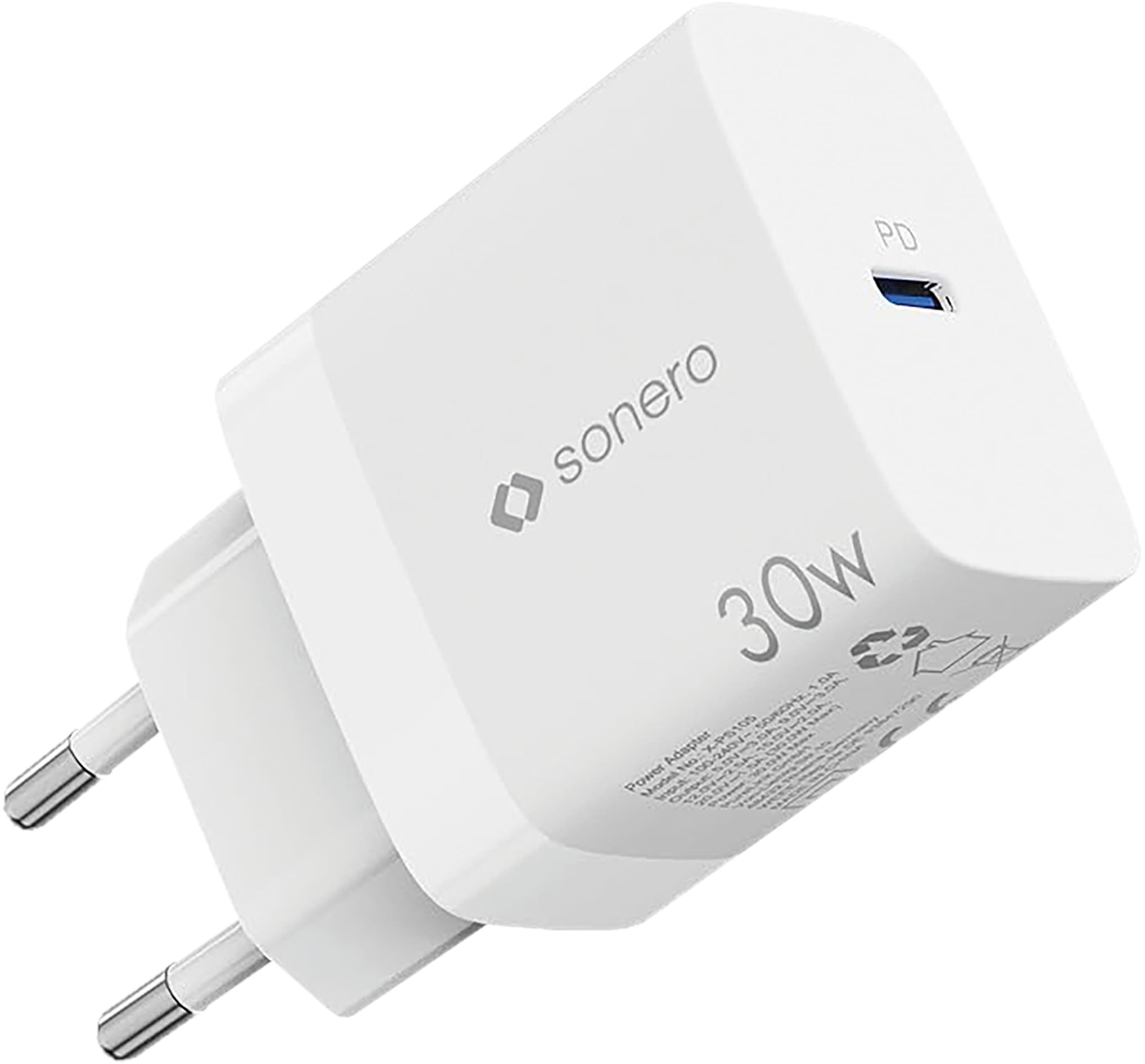 SONERO USB-C GaN Ladegerät X-PS106, 1 Port, 30W, weiß